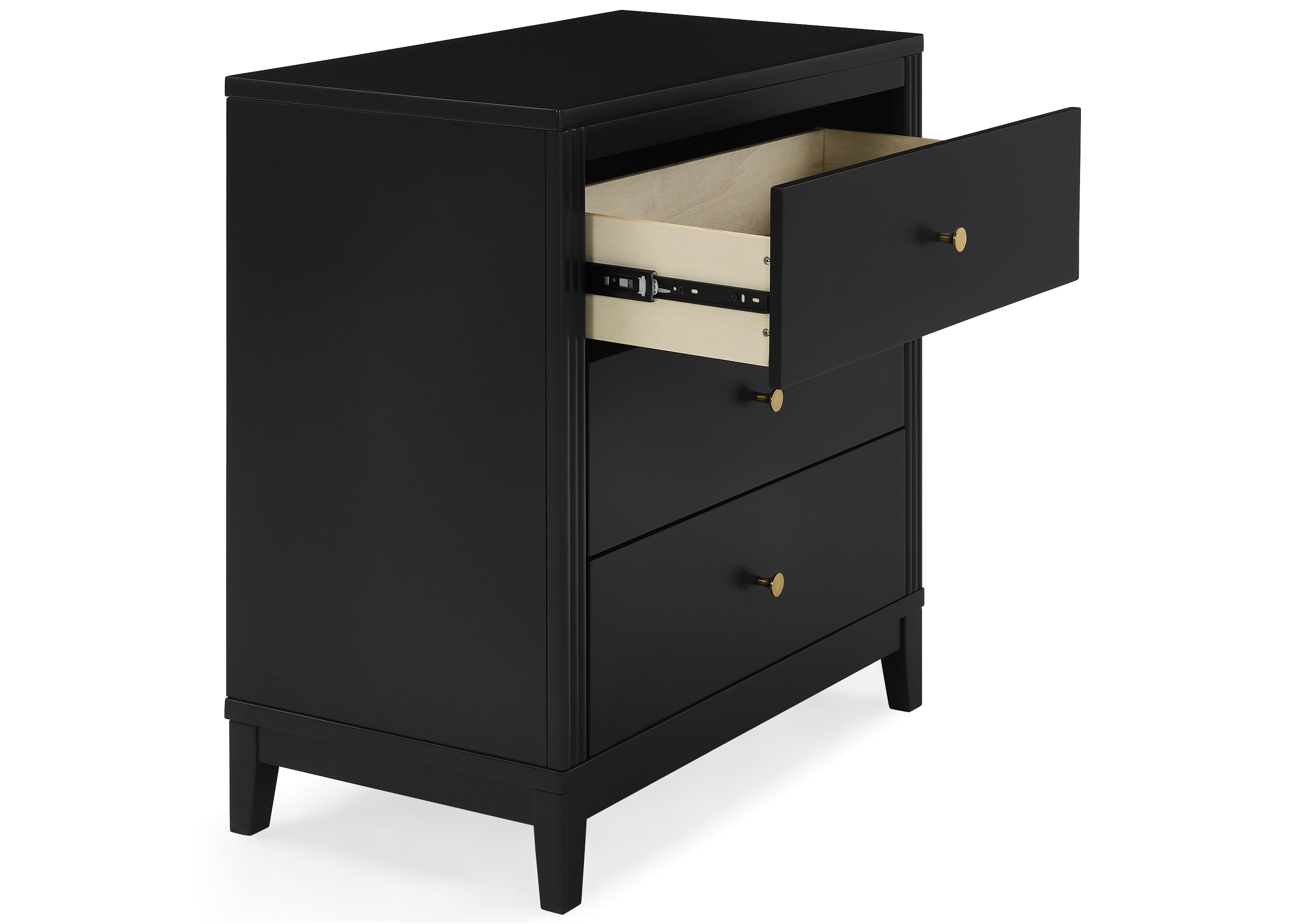 Eloise 3 Drawer Dresser with Changing Top & Interlocking Drawers - Nursery Storage Solution for Baby Clothes, Diapers & Essentials | Modern Baby Changing Table & Dresser Combo for Nursery Organization