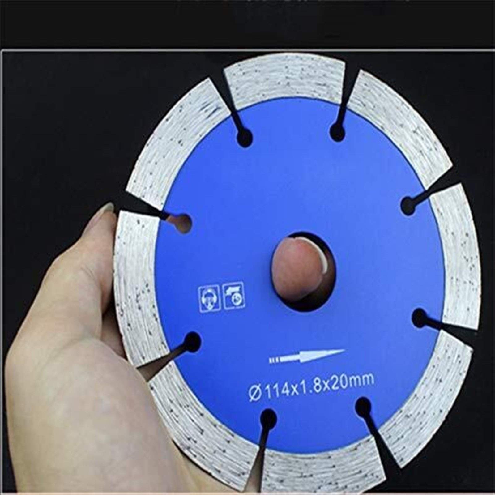 4.5 Inch Diamond Cutting Blade 114mm x1.2x2.0mm Segmented Grinder Disc for Concrete, Stone, Brick, Granite - Perfect for Construction, Masonry & DIY Home Renovation Projects