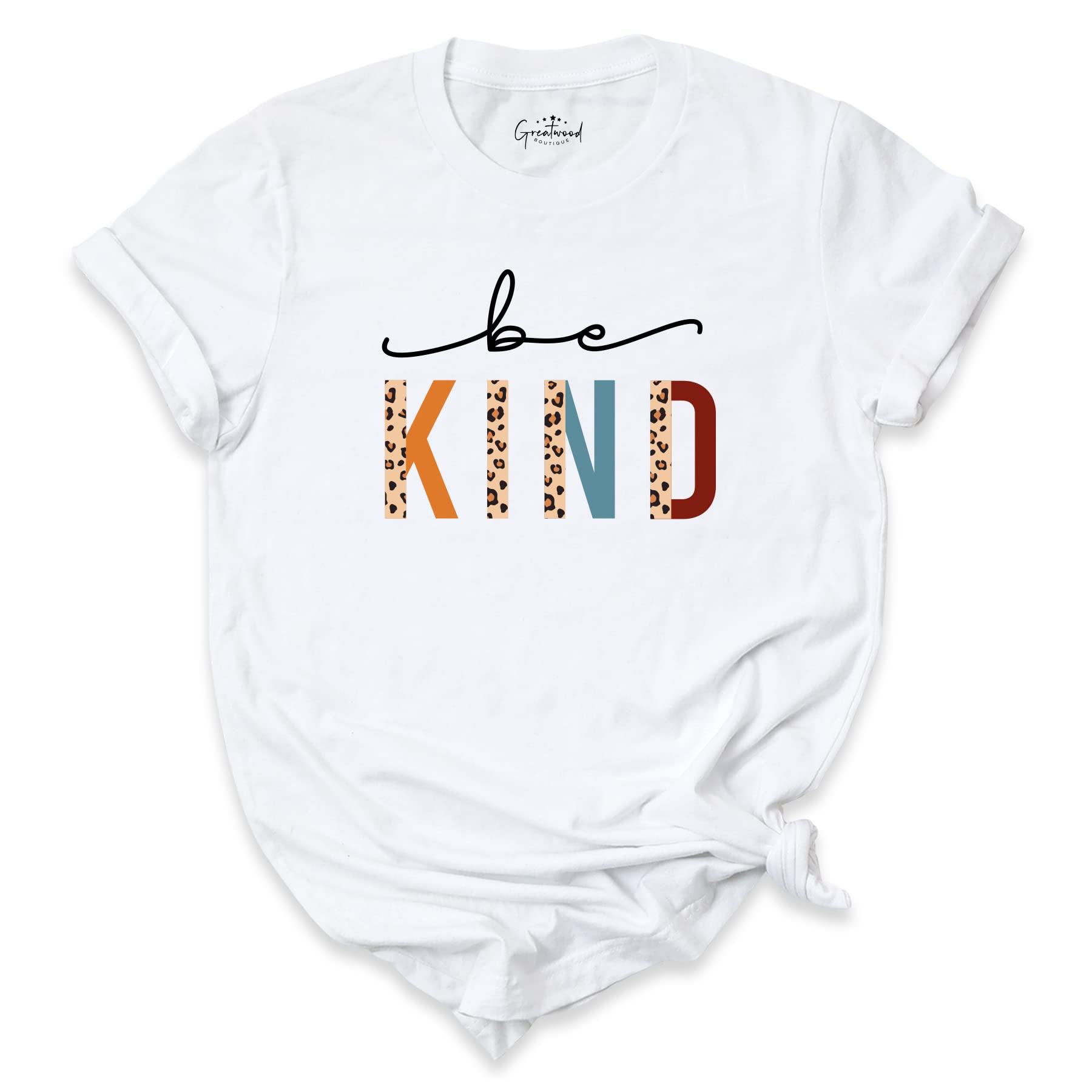 Be Kind T-Shirt for Women - Motivational Teacher Gift with Rainbow Graphic - Boho Style Tee for Educators, Appreciation Gifts, Kindness Apparel | Perfect for Classroom, Teacher Appreciation Week & Casual Wear