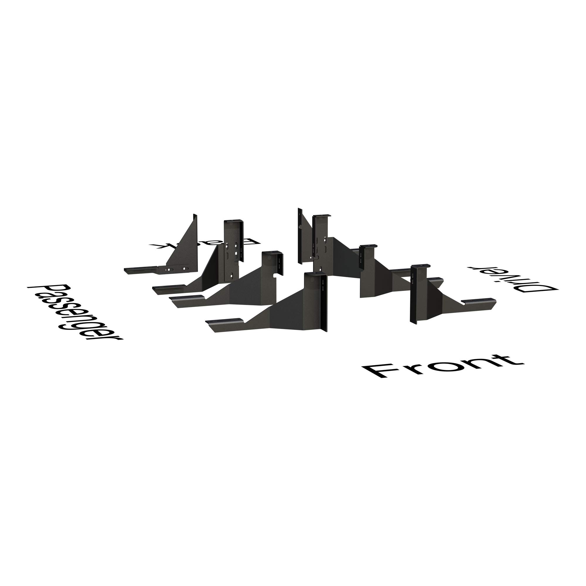 LUVERNE 401339 Heavy Duty Bracket Kit - Universal Mounting Brackets for Trucks, Trailers & Equipment - Perfect for Towing, Hauling & Off-Road Use