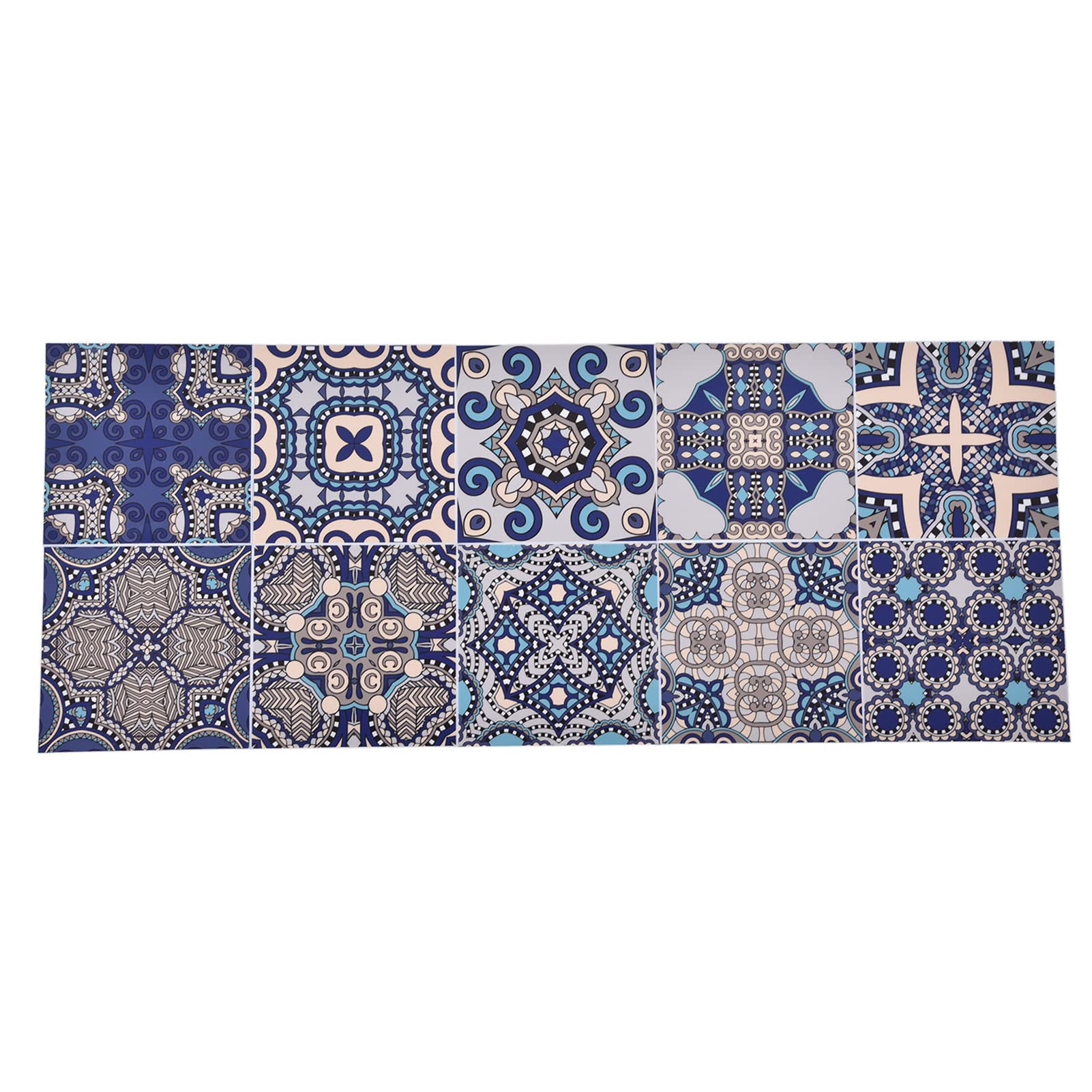 GLOGLOW Moroccan Style Waterproof Wallpaper - Peel and Stick Wall Tile Stickers for Home, Kitchen, Bathroom Decor | Easy DIY Home Improvement for Bedroom, Living Room, Office