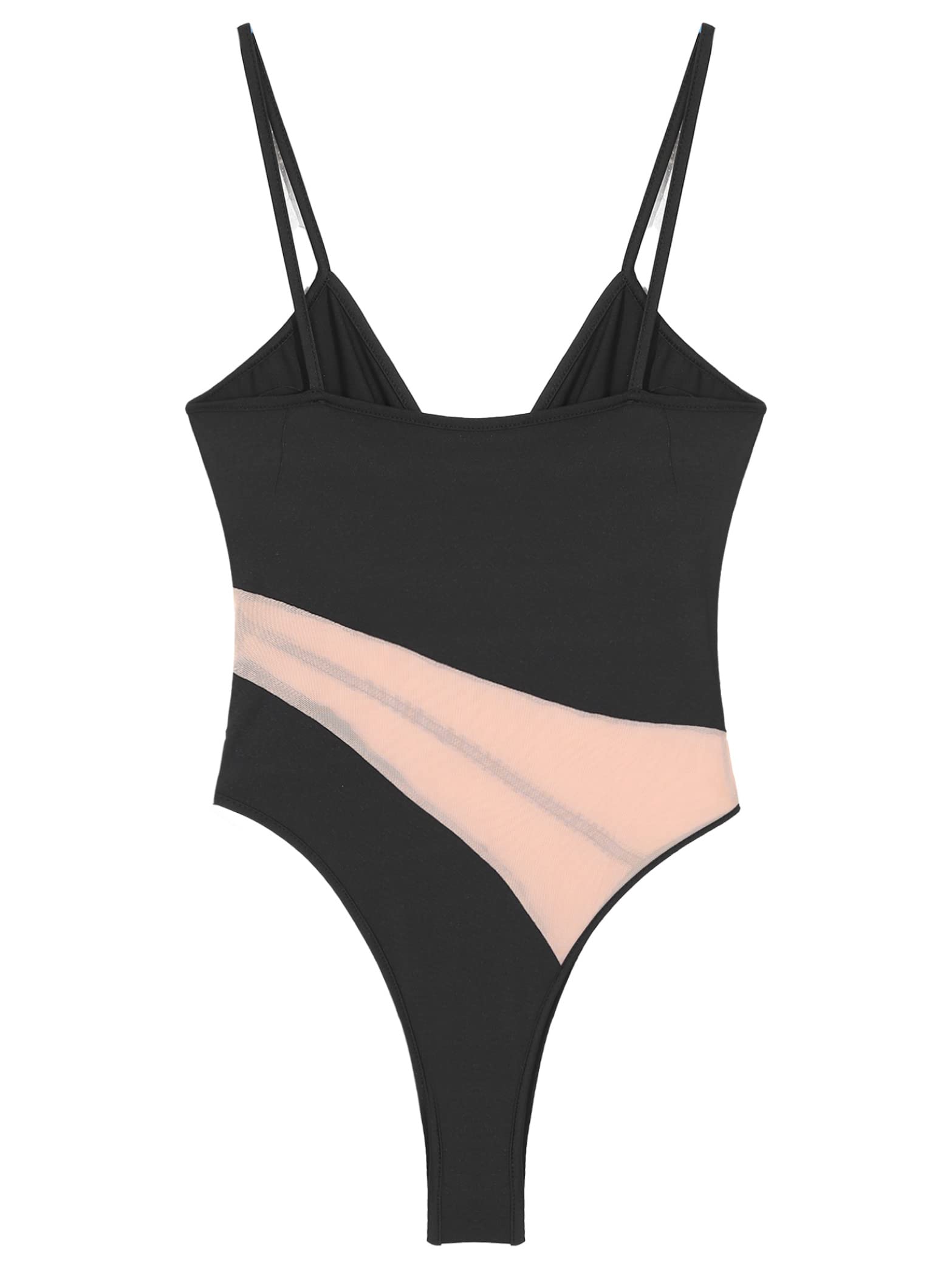 Women's One Shoulder Tummy Control One Piece Swimsuit - Sexy Mesh Bathing Suit for Beach, Pool & Vacation | Plus Size Swimwear for Women