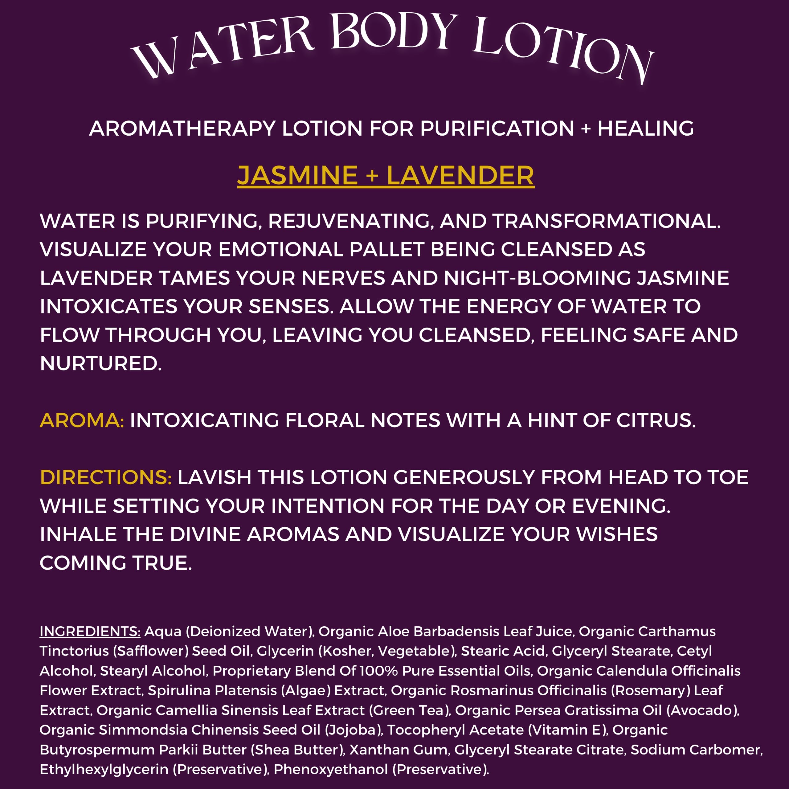Kate's Magik Water Aromatherapy Natural Body Lotion - Hydrating & Relaxing Moisturizer with Essential Oils for Dry Skin | Perfect for Spa Days, Massage Therapy & Self-Care Rituals