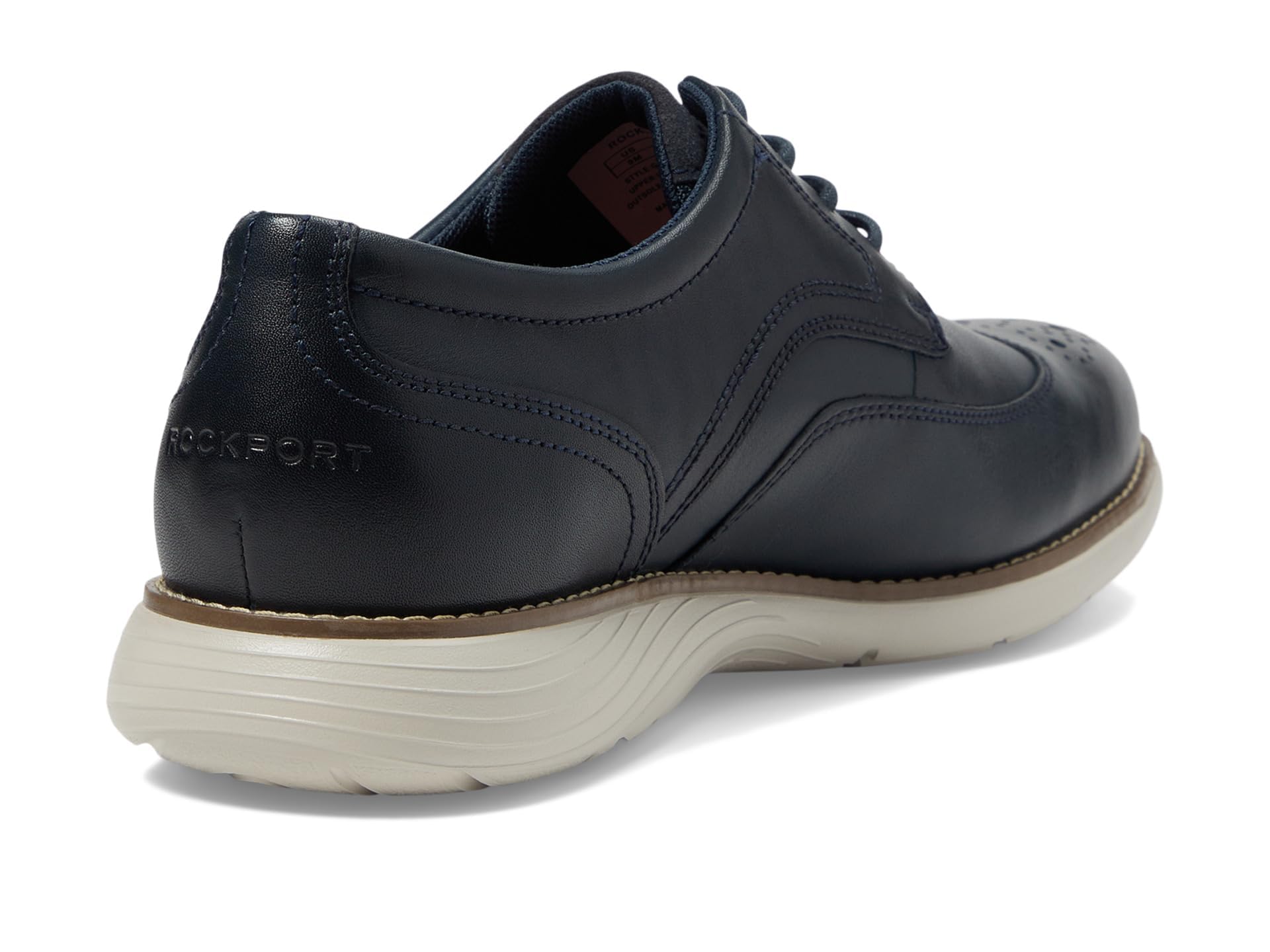 Rockport Men's Garett Wing Tip Oxford Dress Shoes - Classic Comfort & Style for Business, Office & Formal Occasions