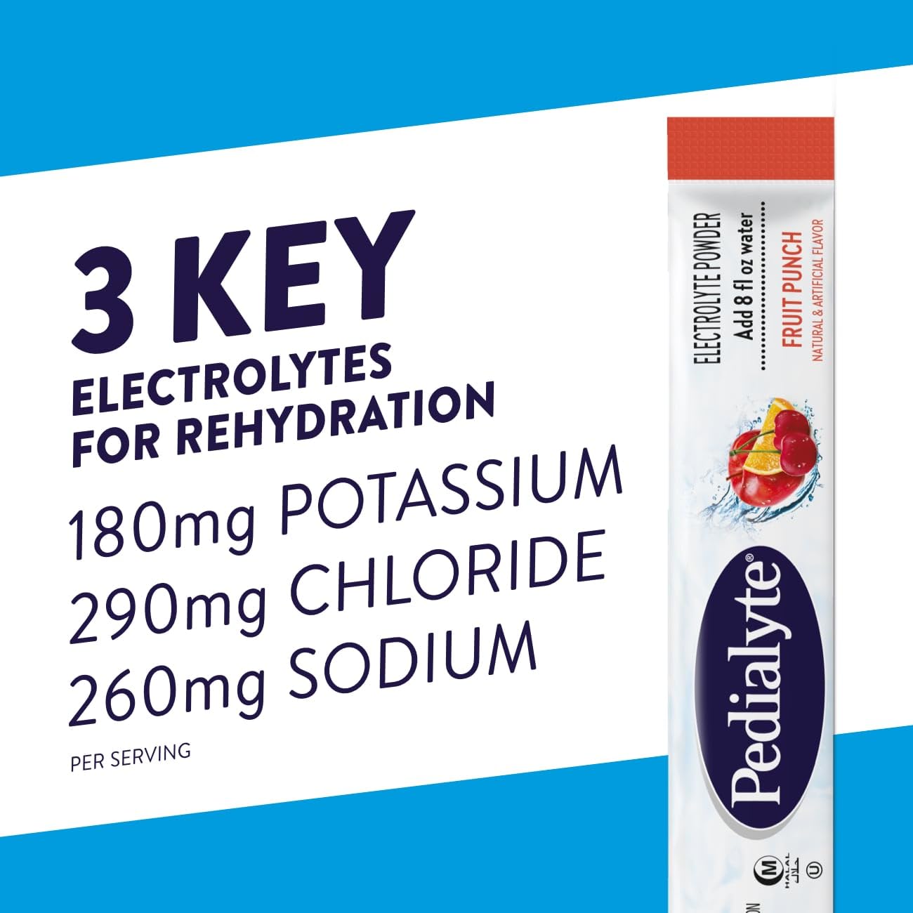 Pedialyte Electrolyte Powder Packets - Variety Pack for Hydration & Recovery, 8 Count (Pack of 3) - Perfect for Travel, Sports & Dehydration Relief