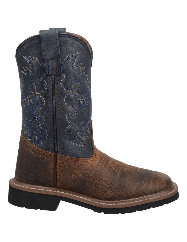 Dan Post Brantley Western Boots for Kids & Big Kids - Unisex Cowboy Boots for Boys & Girls - Durable Leather Riding Boots for School, Rodeo & Outdoor Adventures