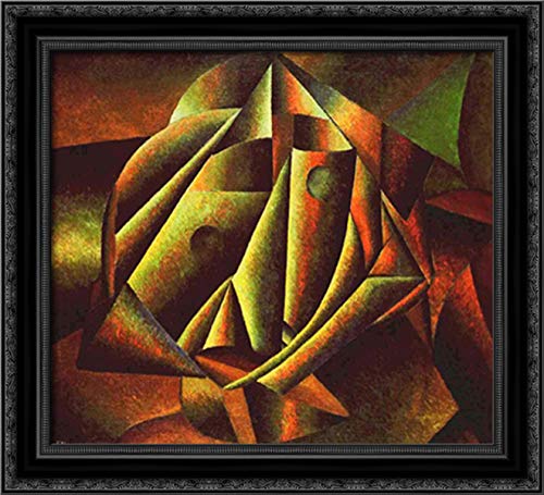 Kazimir Malevich Peasant Girl Head - 22x20 Black Ornate Wood Framed Canvas Art Print - Perfect for Living Room, Bedroom & Office Wall Decor