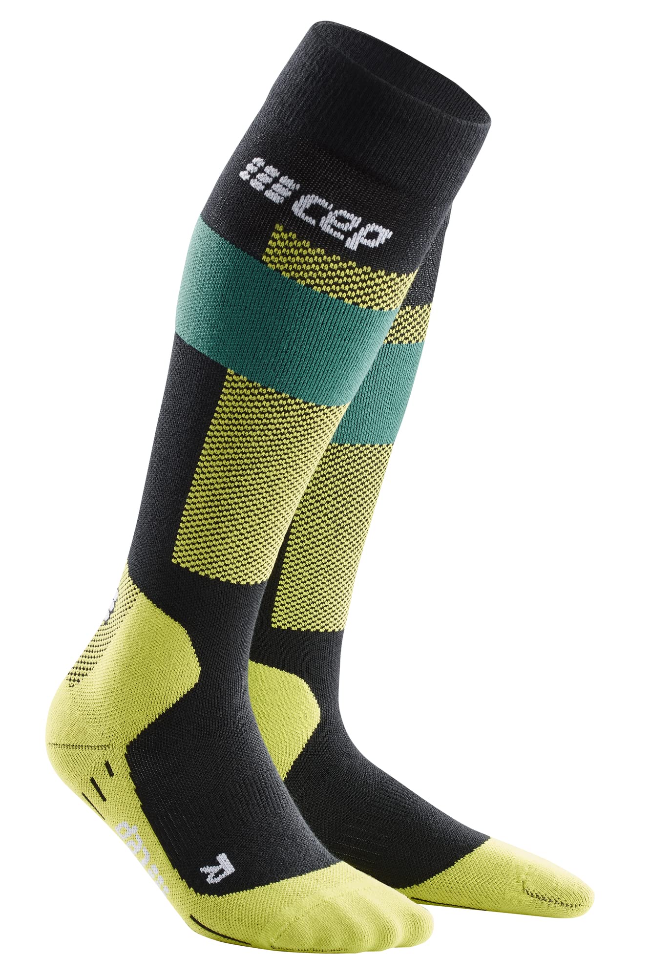 CEP Men's Merino Wool Compression Socks - Thermal Winter Ski Socks for Performance & Warmth - Perfect for Skiing, Snowboarding & Cold Weather Activities