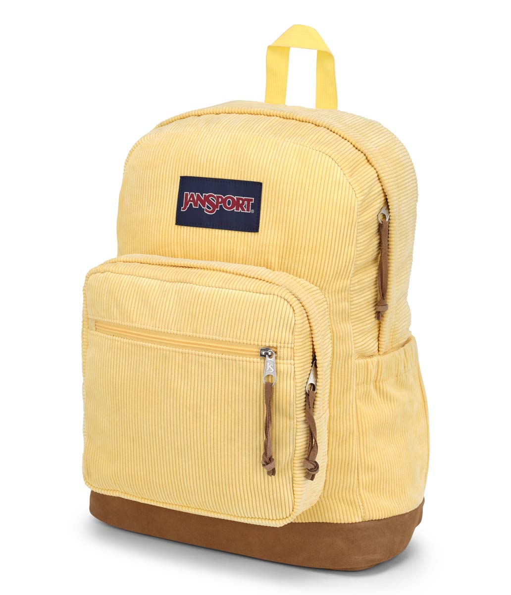 JanSport Right Pack Expressions Backpack - Sun Shimmer Corduroy Fabric for School, College & Travel | Durable Laptop Bag with Padded Straps for Comfort