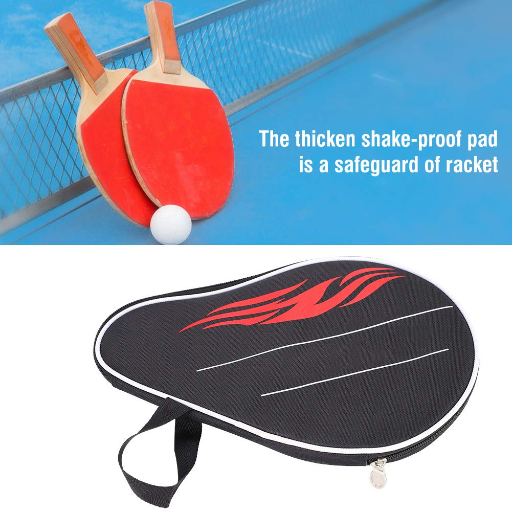 Premium Table Tennis Racket Case with Ball Pouch - Durable Paddle Cover & Organizer for Ping Pong Equipment Storage | Perfect for Tournaments, Training & Home Use