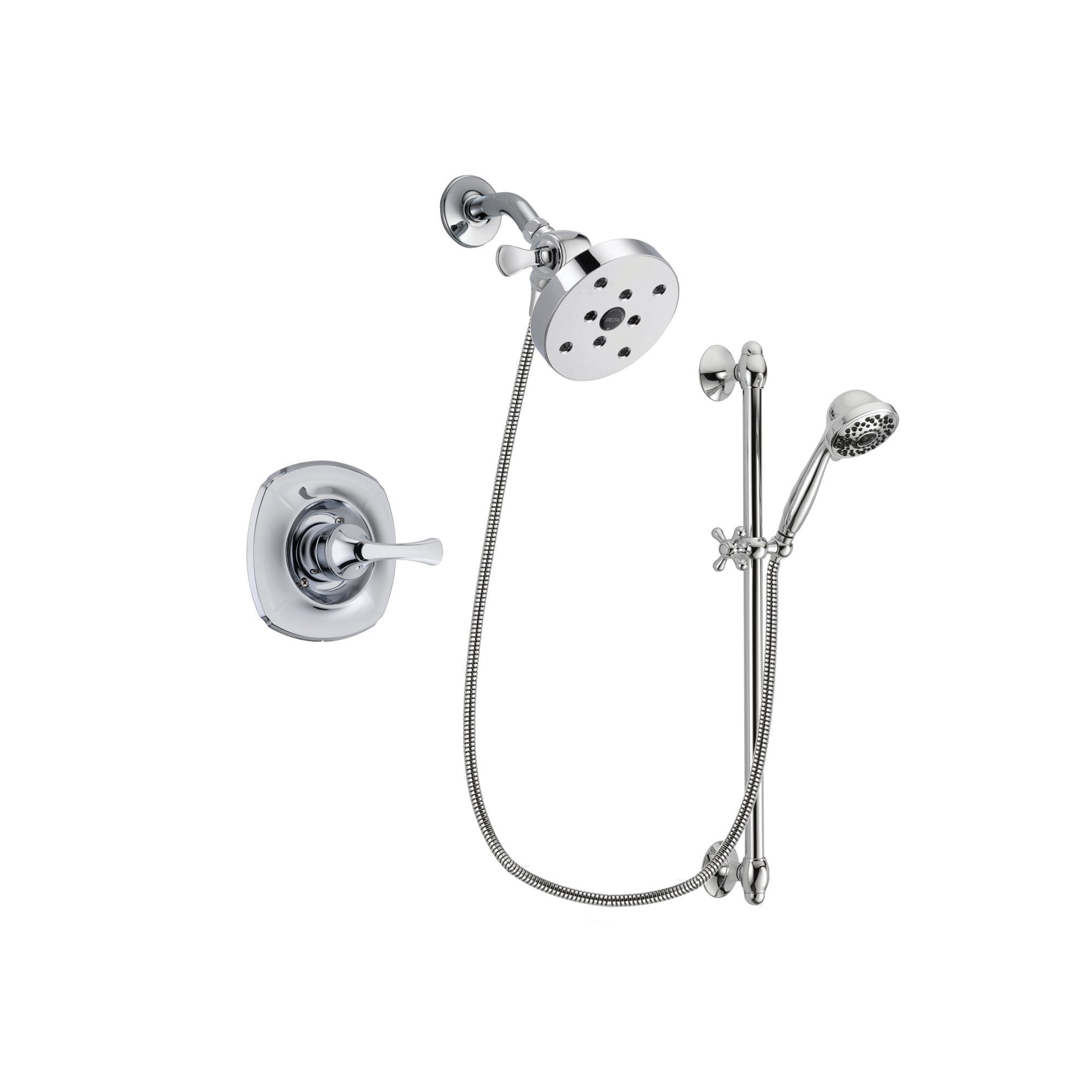 Delta Addison Chrome Shower Faucet System with Showerhead & Hand Shower DSP0680V - Perfect for Modern Bathroom Renovations & Spa-Like Shower Experience