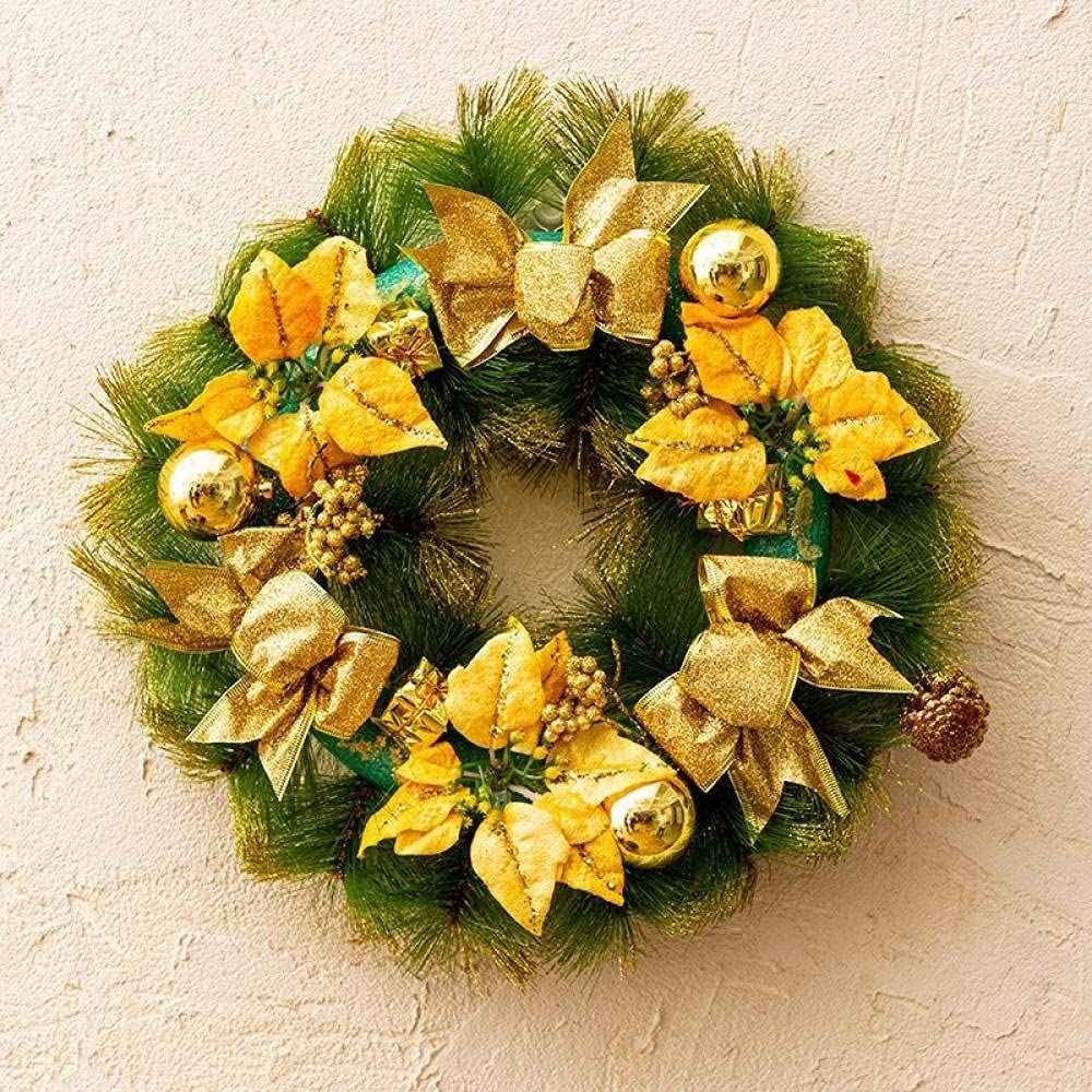 Sonze 40cm Autumn Halloween & Christmas Garland Wreath - Decorative Hanging Pendant for Fall, Holiday Home Decor - Perfect for Fireplace Mantel, Front Door, and Wall Decorations