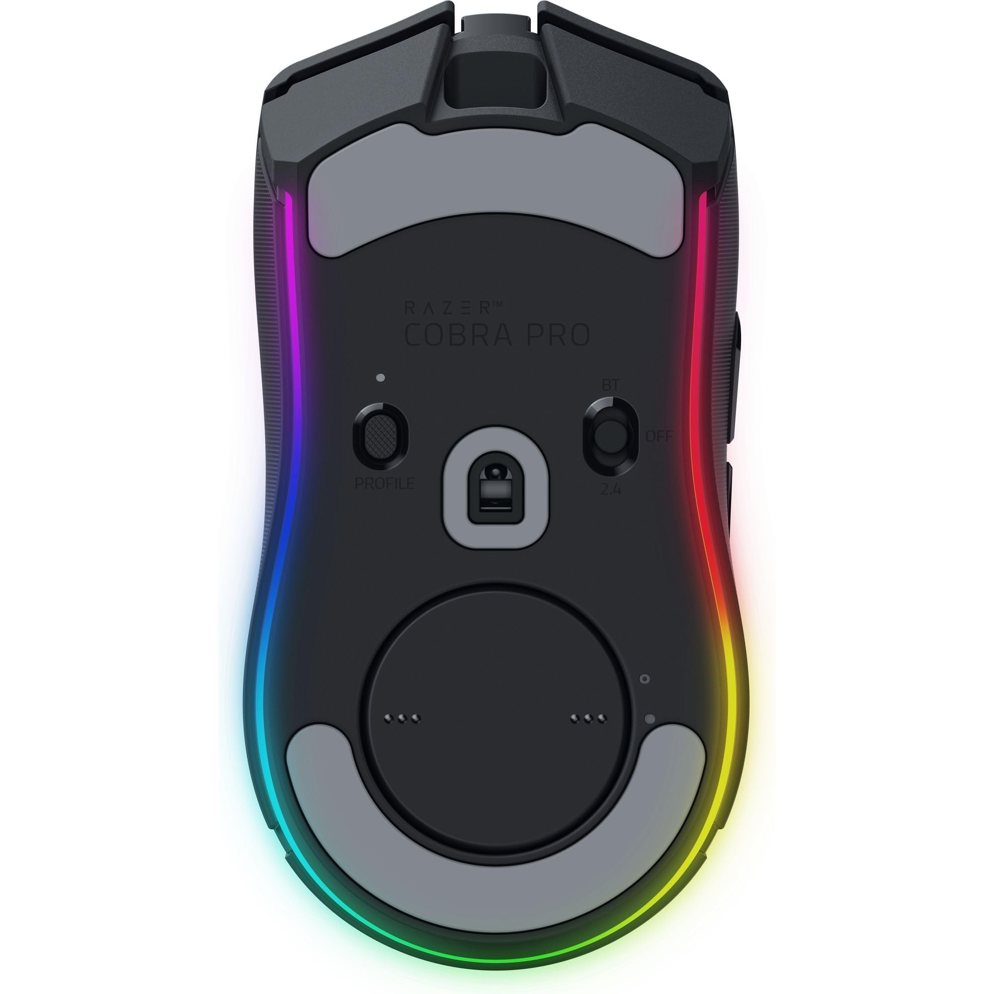Razer Cobra Pro Wireless Gaming Mouse - 10 Programmable Buttons, Chroma RGB Lighting, 30K DPI Optical Sensor, Gen-3 Optical Switches, 2.4GHz/Bluetooth/USB-C, 170-Hour Battery (Black) - Perfect for PC Gaming, Esports & Professional Workstations
