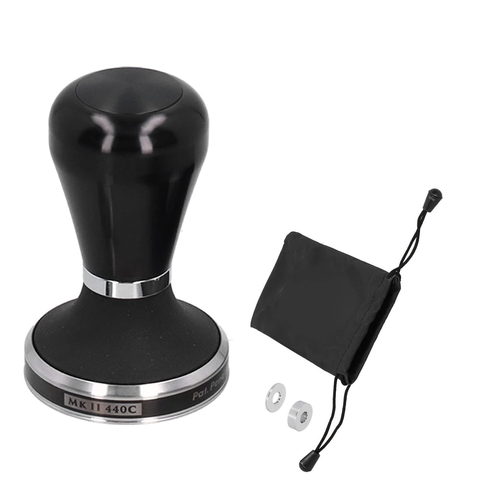 Premium Stainless Steel Coffee Tamper with Flat Base - Perfect for Espresso, Coffee Bars & Home Brewing - Ideal for Coffee Lovers & Baristas - Great for Kitchen & Coffee Shops