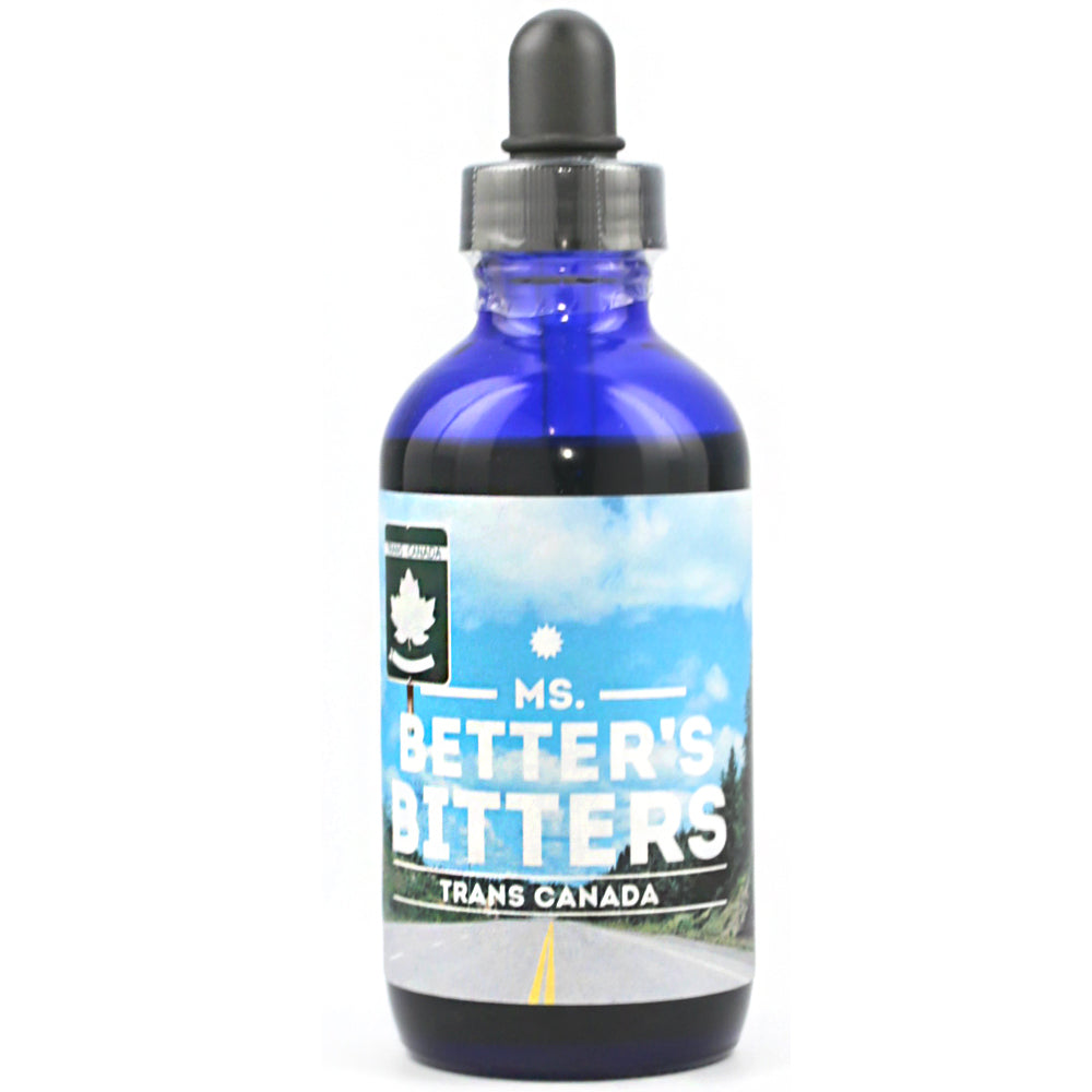 Ms Better's Bitters Trans Canada 4oz - Premium Cocktail Bitters for Mixology, Old Fashioned & Manhattan Drinks - Perfect for Home Bars & Craft Cocktails