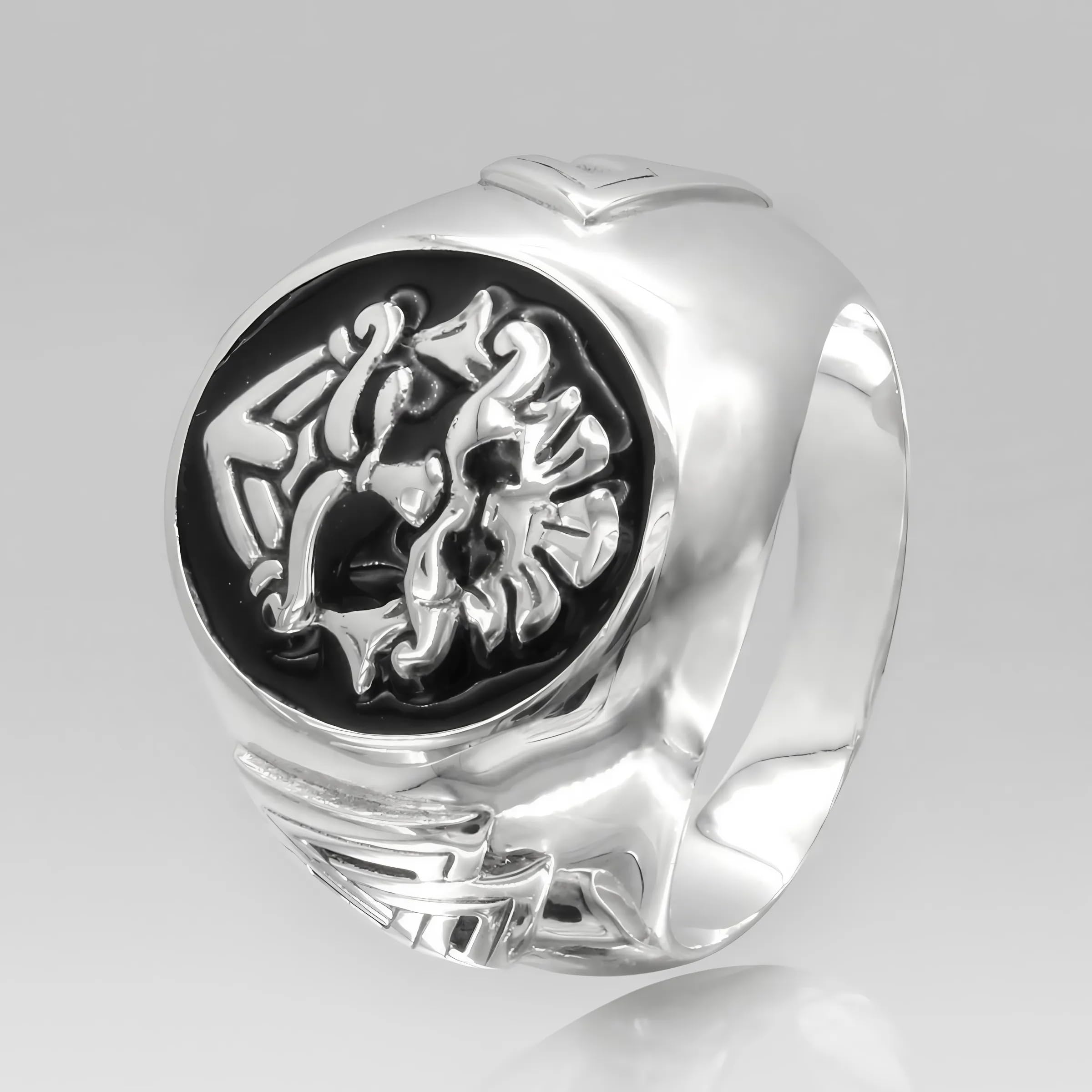 Dryad Design Odin Ring with Valknut and Ansuz Symbols - .925 Sterling Silver Viking Jewelry for Men & Women | Norse Signet Ring Size 5-15 | Perfect for Viking Enthusiasts, LARP Costumes & Historical Reenactments