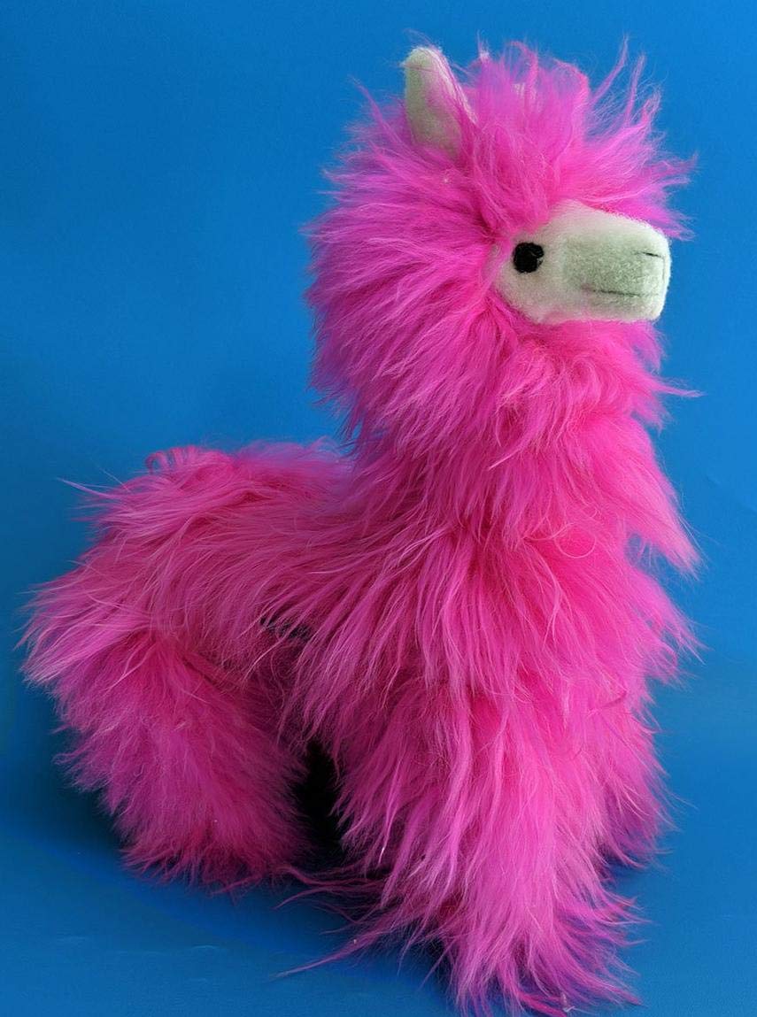 Giant Plush Alpaca Stuffed Animal - Soft & Cuddly Hot Pink Toy for Kids, Girls, Boys | Perfect for Gifts, Nursery Decor, and Cuddling