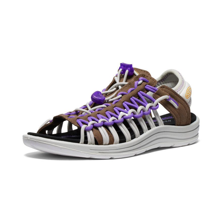 UNEEK II Women's Open-Toe Sandals - Dark Earth/Tillandsia Purple | Breathable & Comfortable for Hiking, Travel & Outdoor Adventures