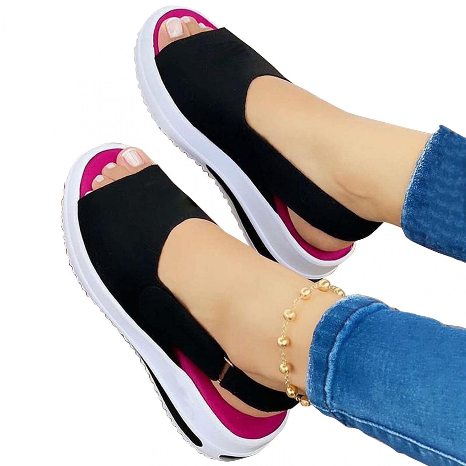 Women's Summer Sandals with Bowknot - Comfy Beach Shoes for Casual Outings