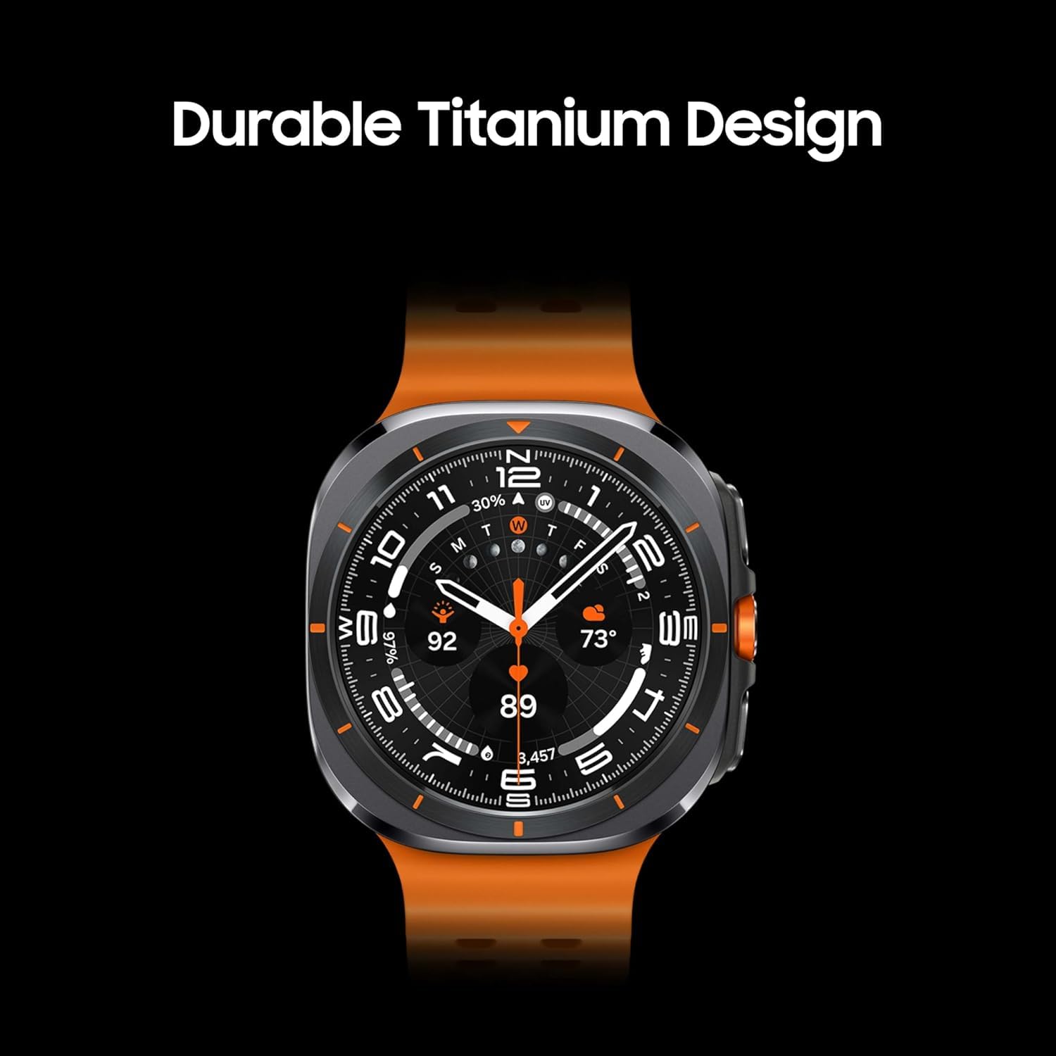 SAMSUNG Galaxy Watch Ultra 47mm Titanium Smartwatch (Renewed, Gray) - GPS + Cellular, AI Health Tracker with Heart Rate Monitor, Sleep Tracking & Fitness Features | Perfect for Workouts, Running & Daily Activity Monitoring