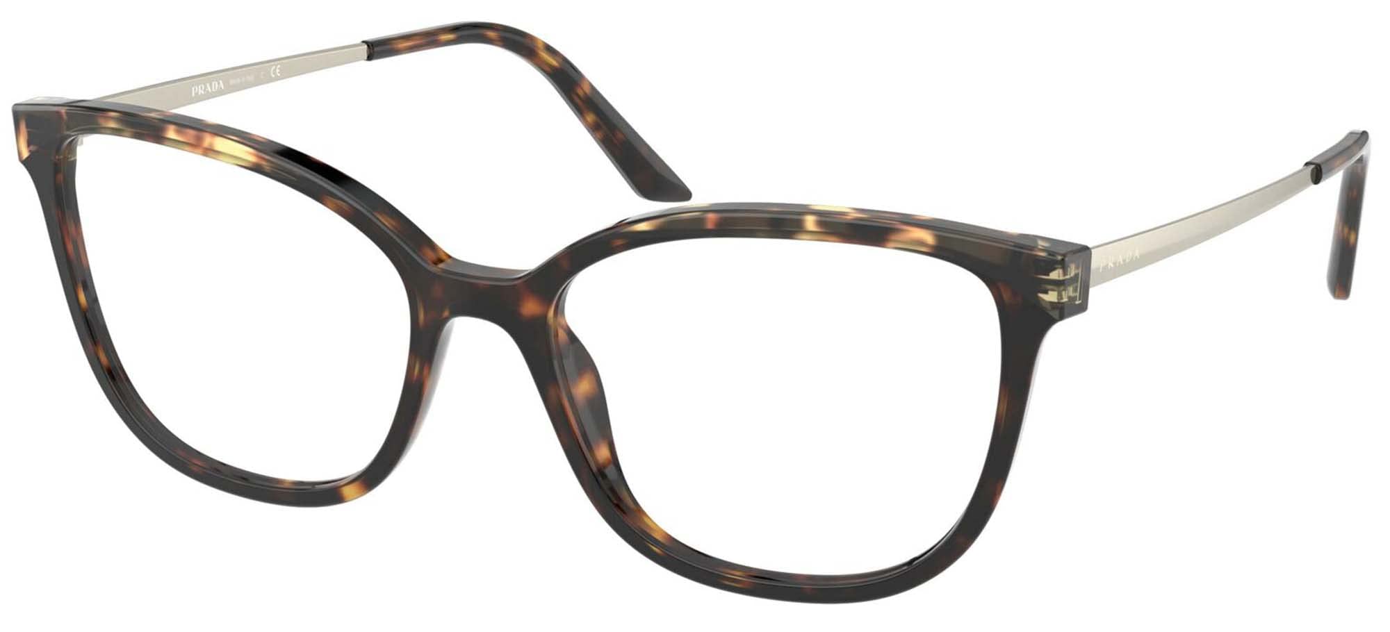 Prada PR 07WV Women's Eyeglasses - Dark Havana/Medium Havana 54mm Frame - Luxury Designer Glasses for Women - Perfect for Office, Reading & Everyday Fashion
