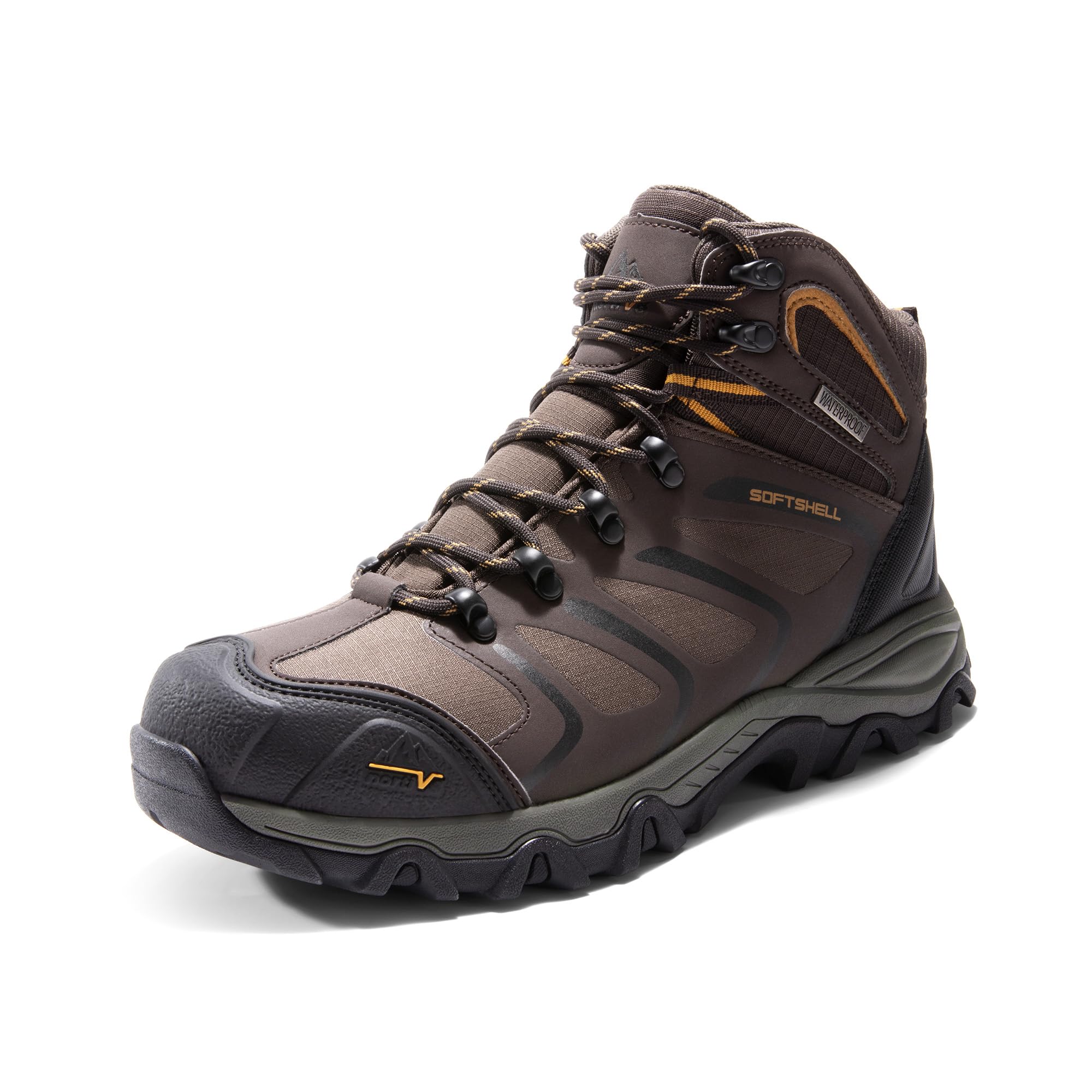 NORTIV 8 Men's Steel Toe Waterproof Work Boots - Safety Construction Boots for Outdoor, Industrial & Heavy Duty Work - OSHA Compliant Work Shoes for Builders, Electricians & Contractors