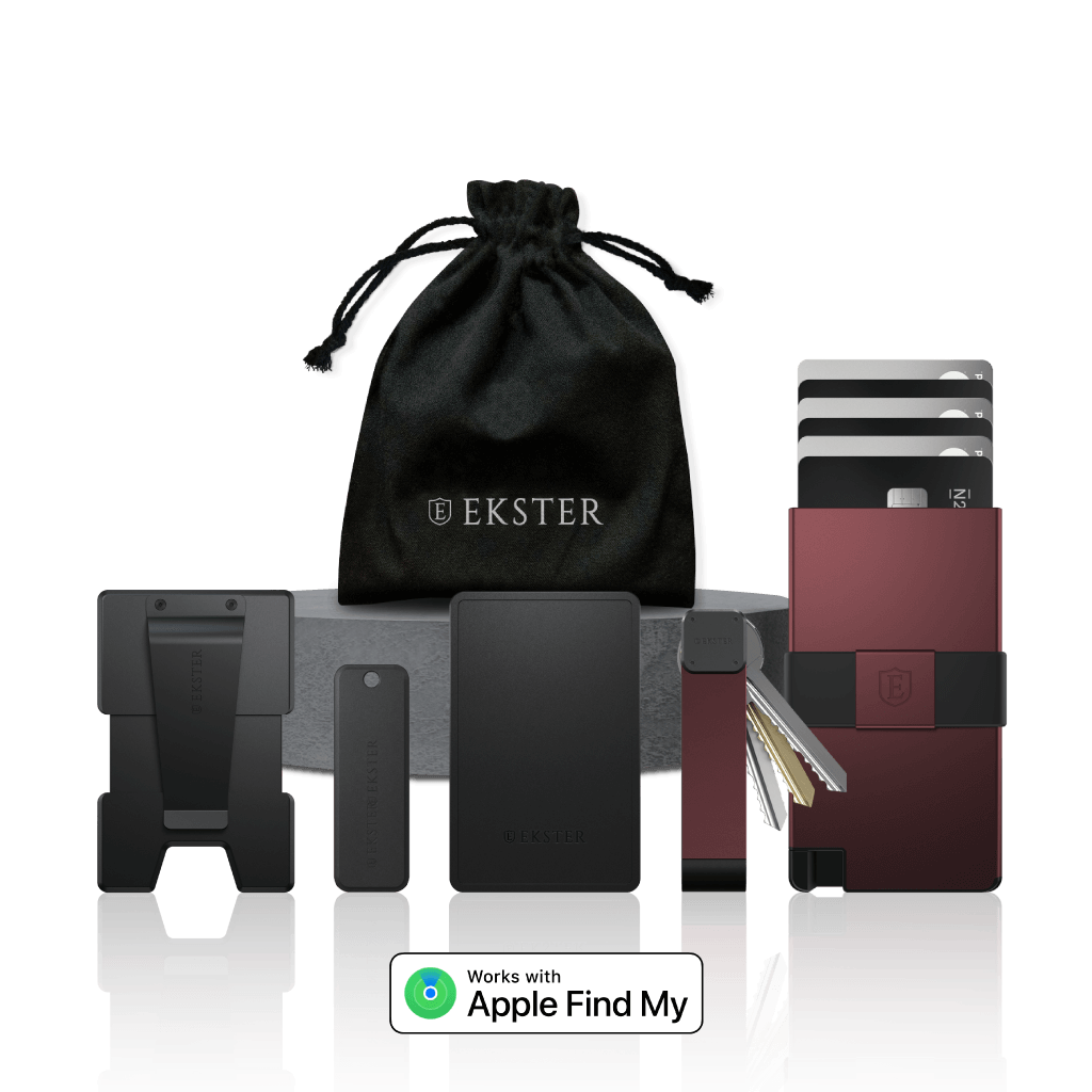 Trackable Wallet & Key Case Bundle - RFID Blocking Smart Wallet with GPS Tracker - Perfect for Travel, Work, and Everyday Use