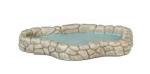 1:12 Scale Miniature Grey Stone Garden Pond for Dollhouse - Perfect for Fairy Garden, DIY Scenes & Model Train Displays - Melody Jane Accessory