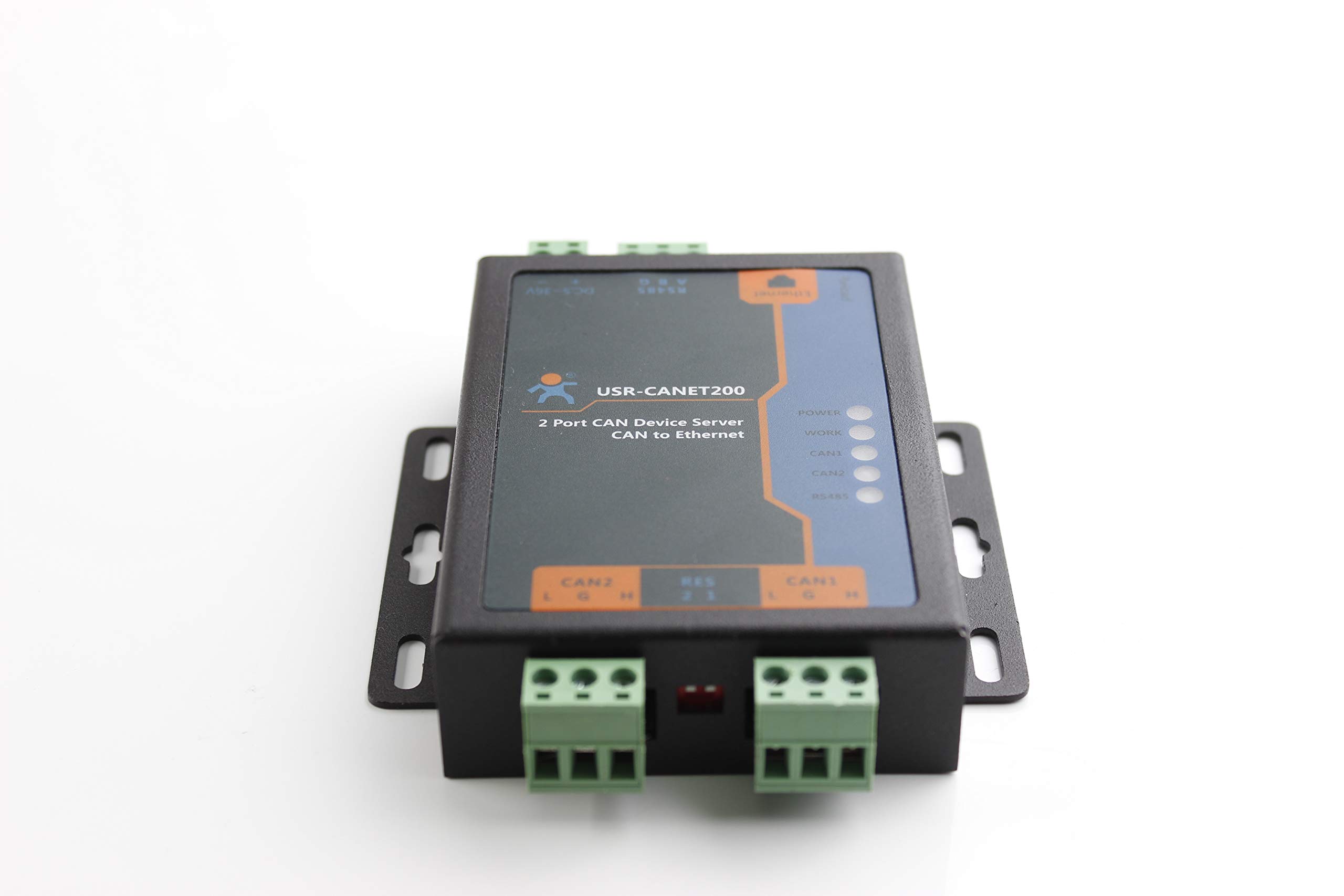 USR-CANET200 Industrial CAN to Ethernet Converter - Supports CAN to Ethernet, CAN to RS485, Ethernet to RS485 - Ideal for Factory Automation, Vehicle Diagnostics & Industrial Control Systems
