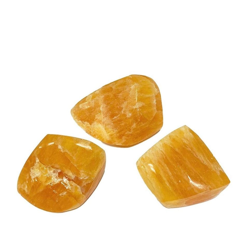 Calcite Orange Polished Freeform Stone - Natural Healing Crystal for Home Decor, Meditation & Energy Balancing | Perfect for Display, Gifts & Spiritual Practices