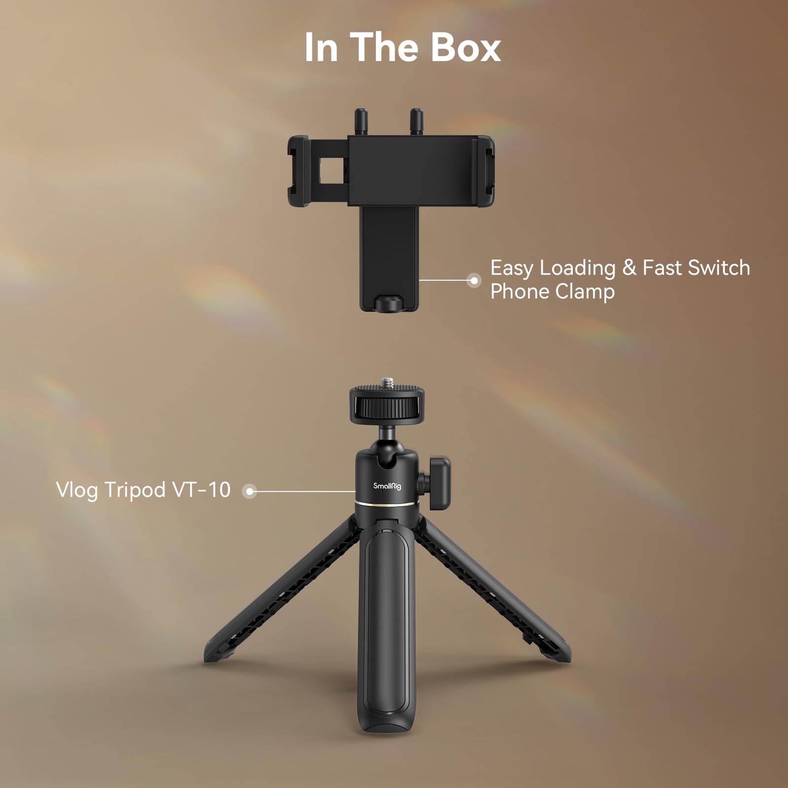 SMALLRIG VK-20 iPhone Vlogging Kit - Complete YouTube & TikTok Starter Bundle with Phone Tripod, Phone Holder & Video Recording Accessories | Perfect for Content Creators, Travel Vlogging & Social Media Videos