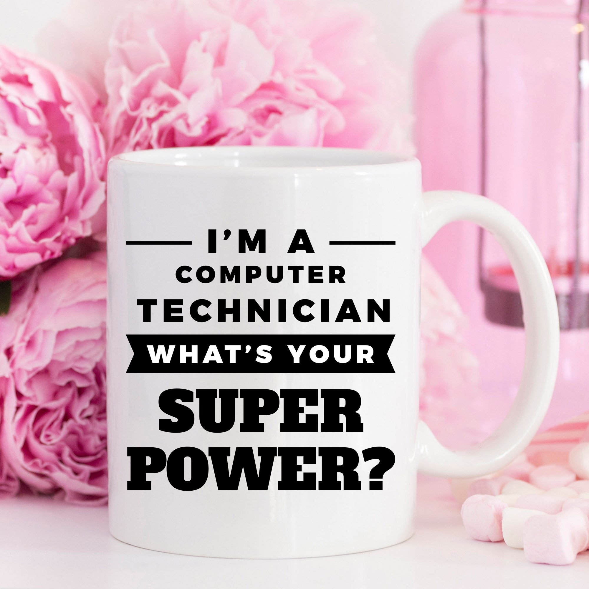 Funny Computer Technician Coffee Mug - 11oz Ceramic Cup for IT Professionals | Perfect Gift for Tech Support, Programmers & Engineers | Office, Home & Work Use