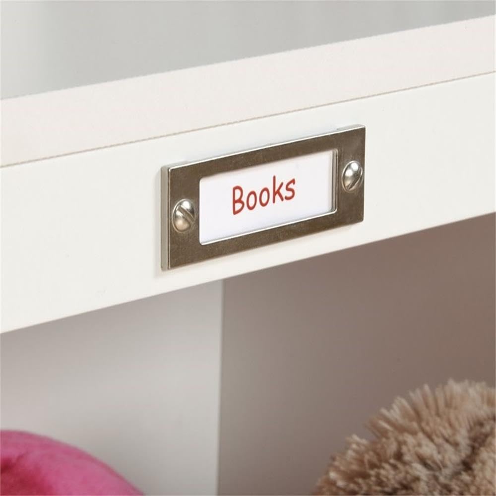 Pemberly Row Traditional Engineered Wood Bookcase & Footboard in White - Perfect for Home Office, Living Room & Bedroom Storage Solutions