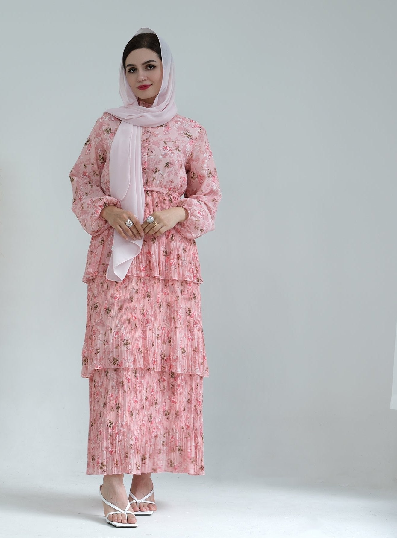 Fleur Maxi Dress in Perfect Pink - Elegant Flowy Long Dress for Women, Summer Beach Wedding Party Outfit