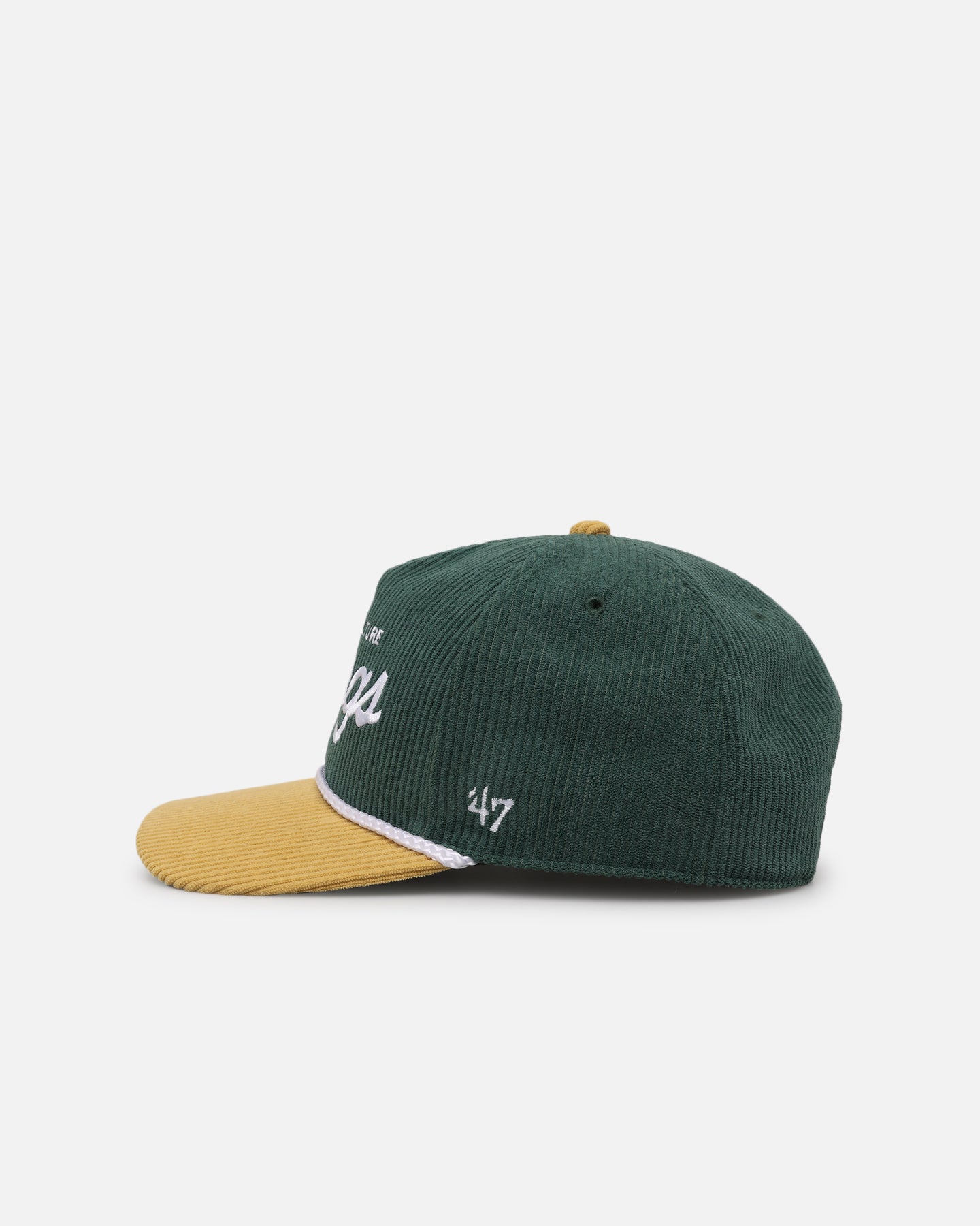 47 Brand Culture Kings Crossrope 'Culture Kings Script' Snapback Hat in Green - Perfect for Streetwear, Hip-Hop Fashion & Urban Lifestyle