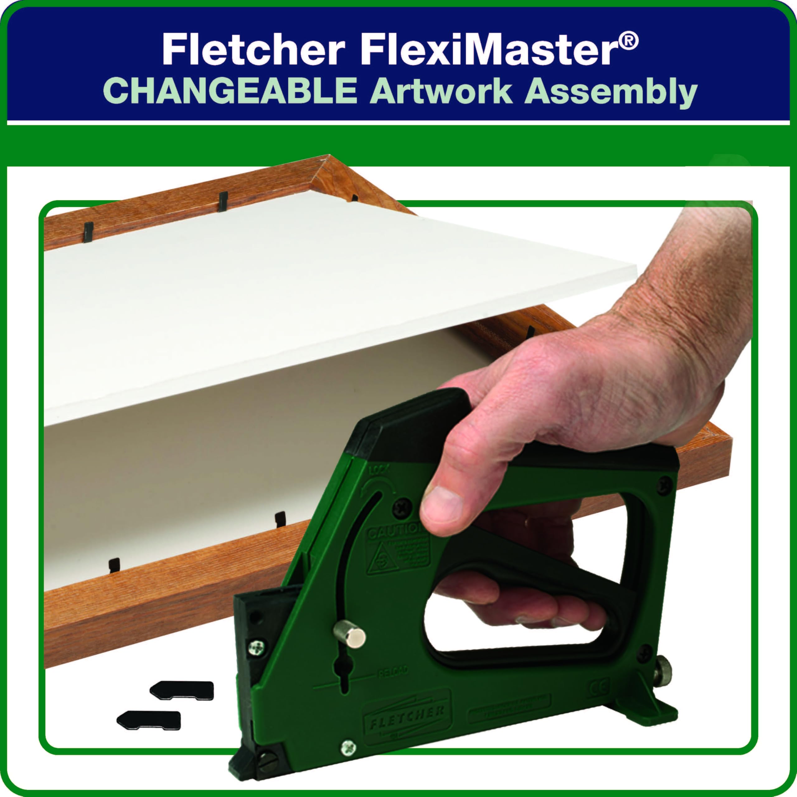 Fletcher FlexiMaster Professional Picture Frame Point Driver with Flexi-Points - Heavy Duty Framing Tool for Art, Photos & Canvas - Perfect for Home Decor, Gallery & DIY Projects