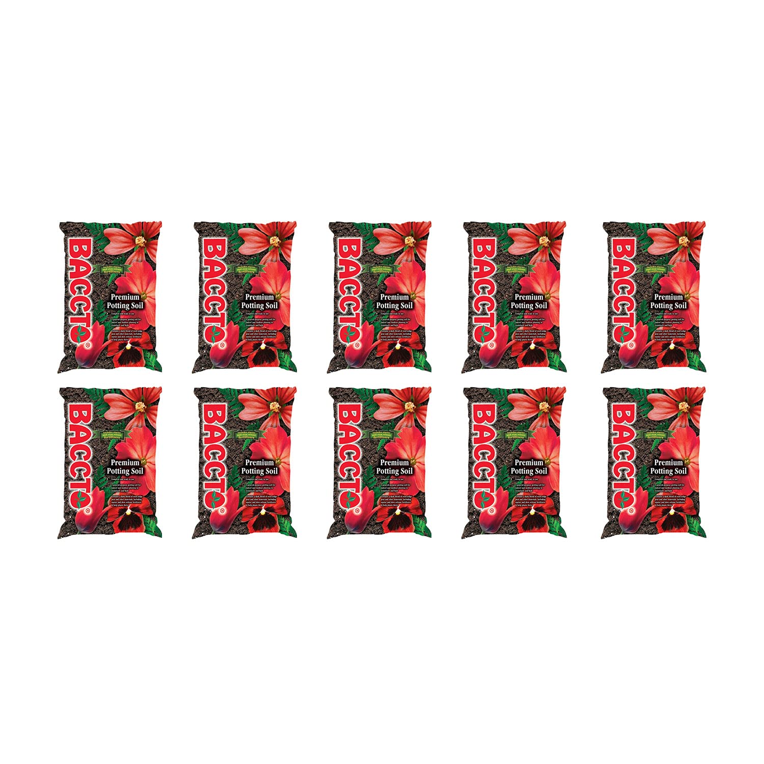 Premium All-Purpose Potting Soil with Perlite - 25 lbs (10 Pack) for Indoor & Outdoor Plants, Pots, Planters, Raised Beds - Ideal for Vegetables, Flowers, Succulents & Container Gardening