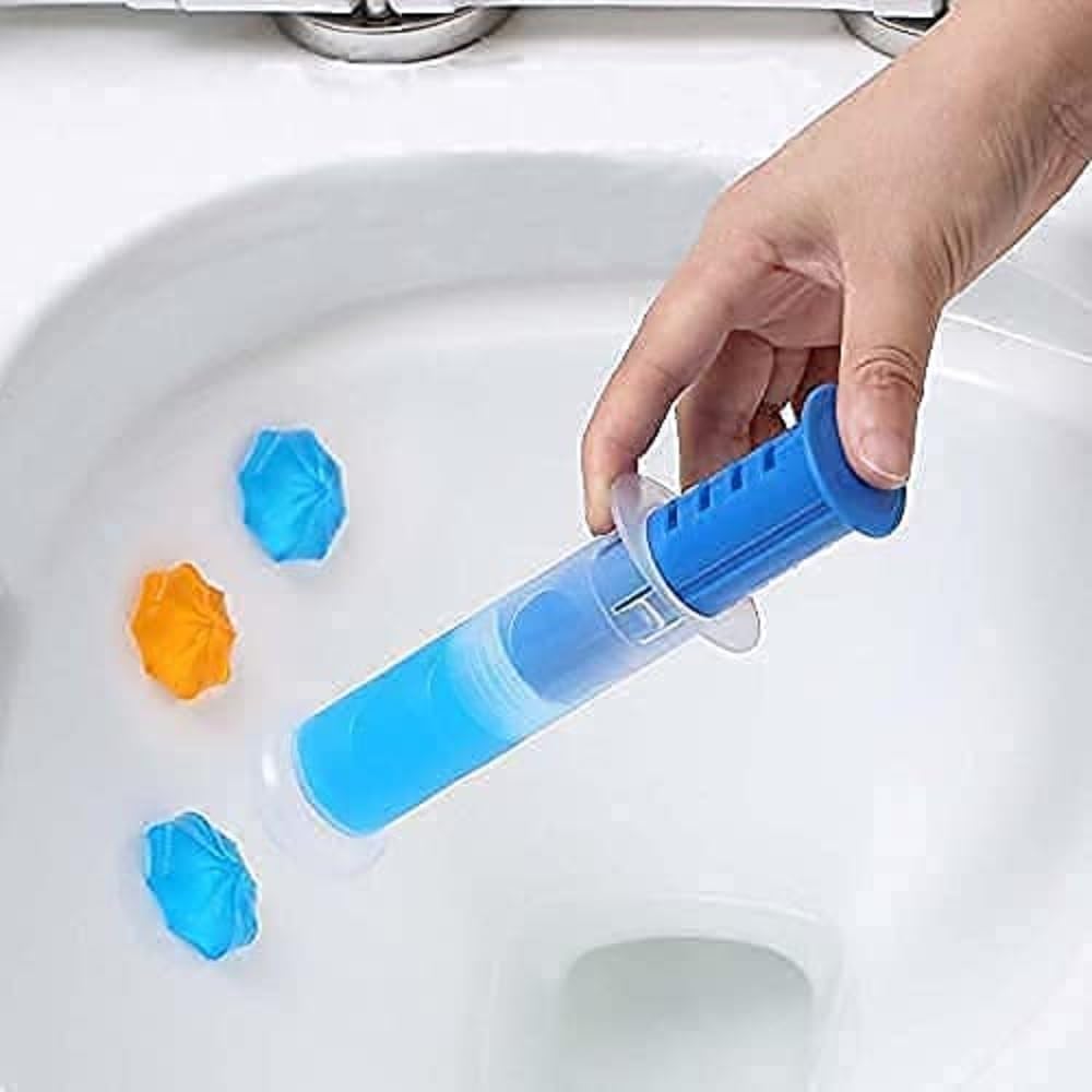 PORBE Long-Lasting Toilet Freshener & Cleaner Gel - Floral Scent Odor Eliminator for Bathroom, Restroom & Home (1 Pack) | Ideal for Toilet Bowls, RV Bathrooms & Pet Areas