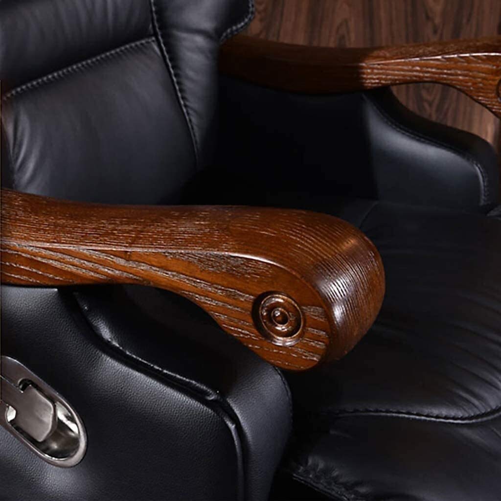 Ergonomic Executive Office Chair with Adjustable Swivel, Lumbar Support & Footrest - High Back Leather Computer Desk Chair for Home & Business Use - Perfect for Long Work Hours, Gaming & Conference Rooms