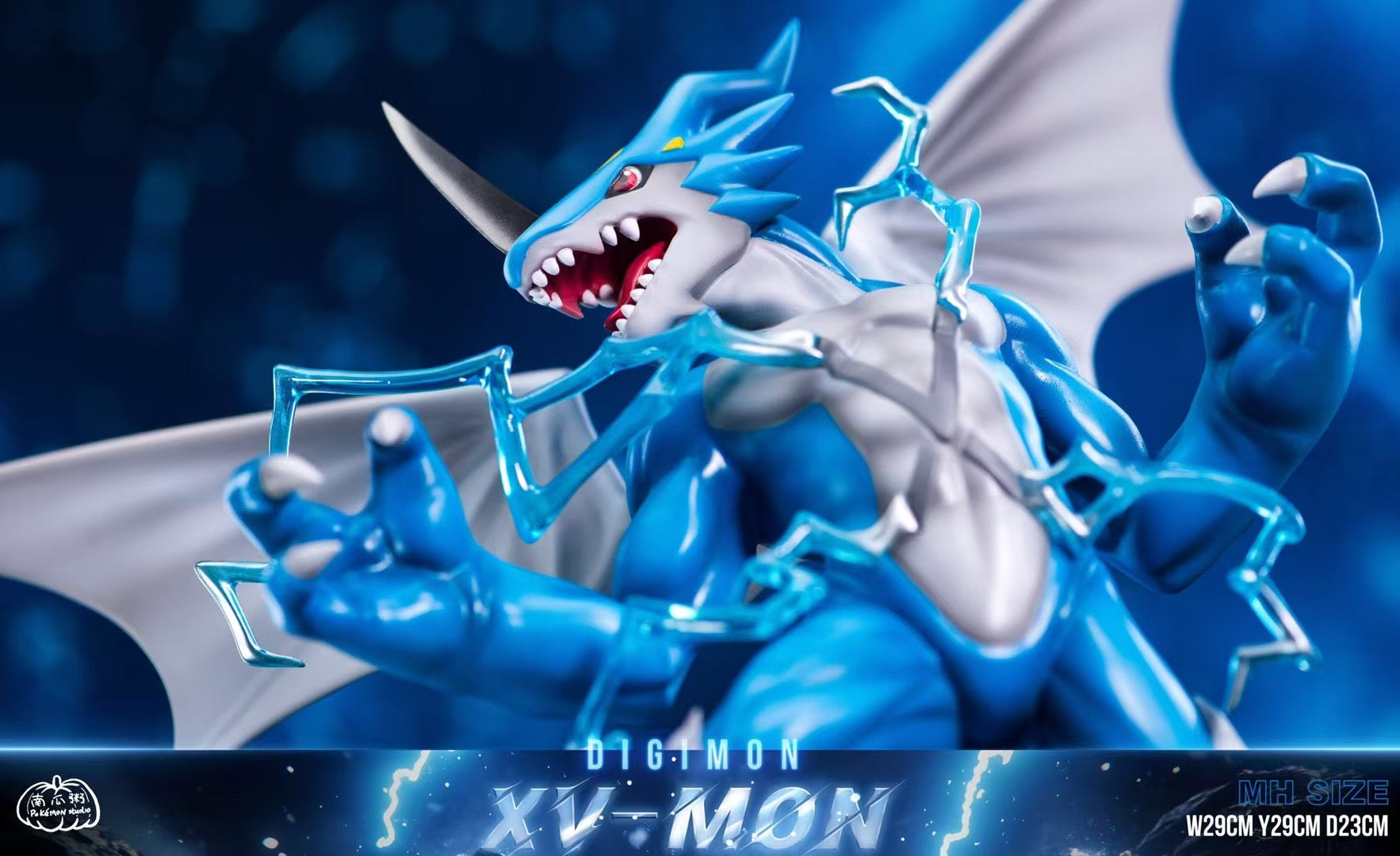 ExVeemon Digimon Action Figure - V-Dramon Collectible Model for Anime Fans | Perfect for Display, Gifts, and Digimon Battles