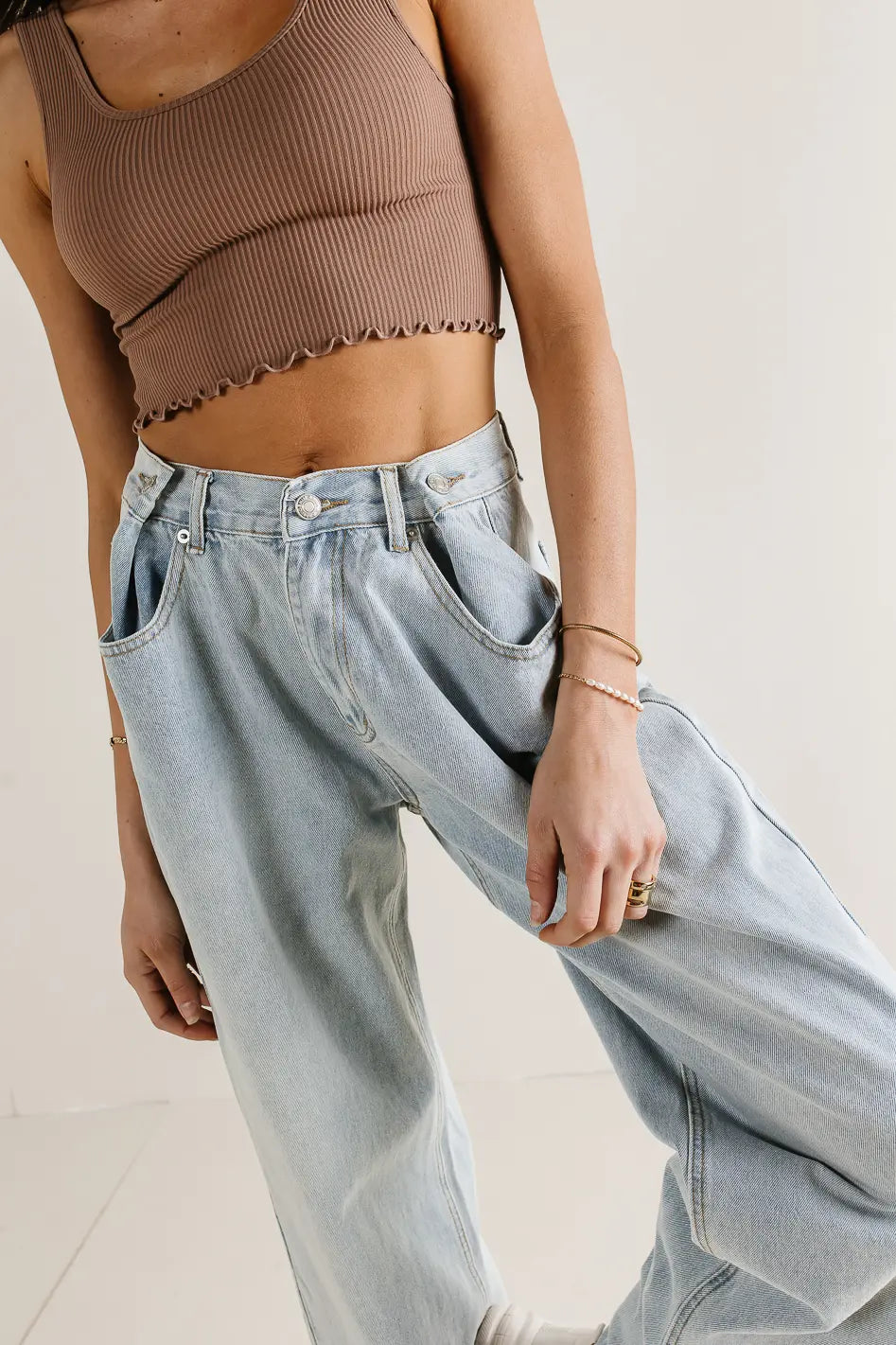 Alex Wide Leg Jeans for Women - High Waisted Stretch Denim Pants (Final Sale) | Perfect for Casual Outings, Date Nights & Street Style Fashion