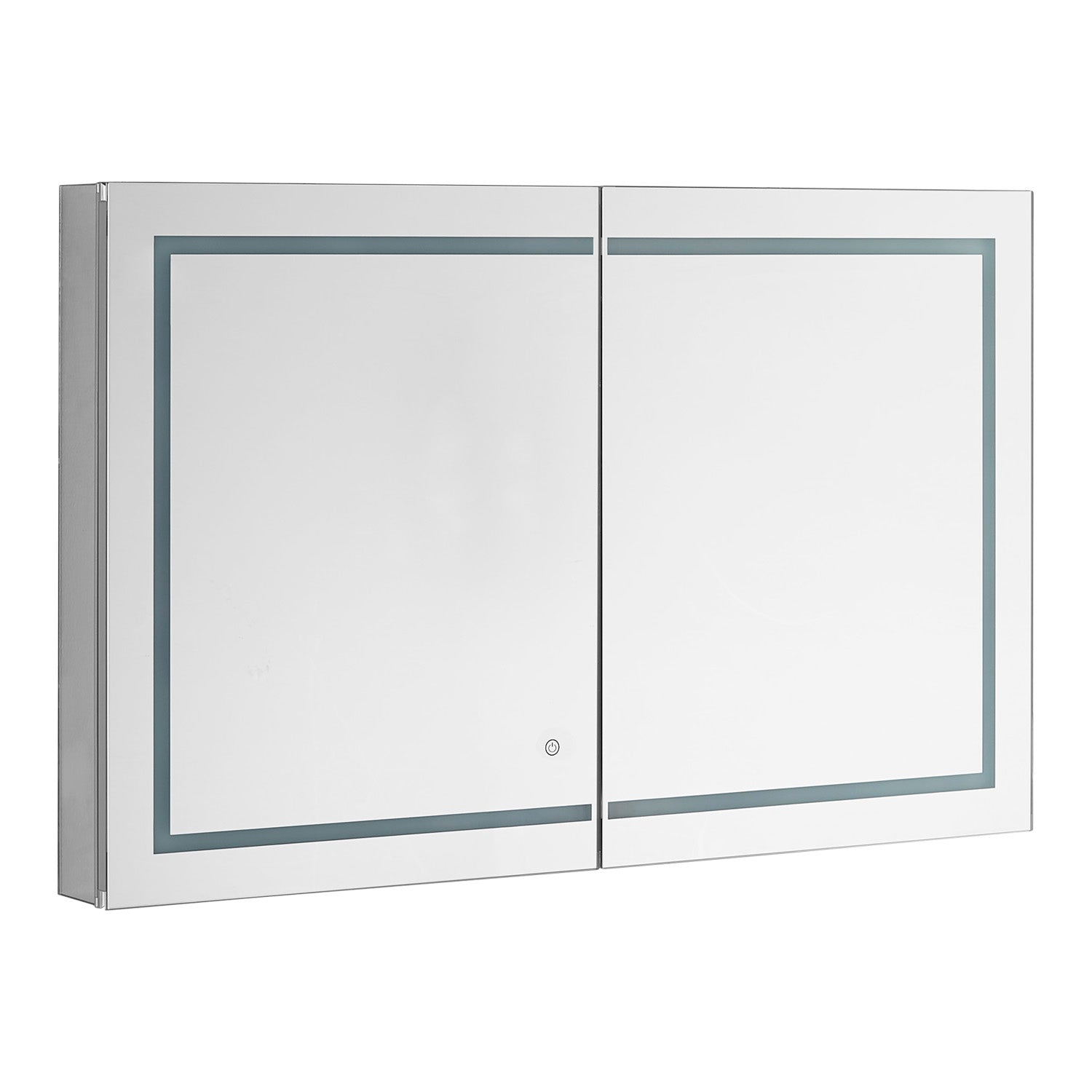 Aquadom Royale Plus 48x30 Inch LED Lighted Bathroom Medicine Cabinet - Modern Mirror with Storage for Shaving, Makeup & Essentials