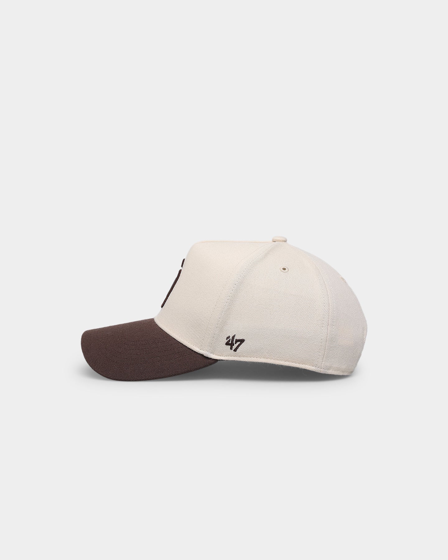 47 Brand San Diego Padres 'Cookies & Cream' Replica MVP DT Snapback Hat - Natural/Brown Adjustable Baseball Cap for Men & Women - Perfect for Games, Casual Wear & Sports Fans