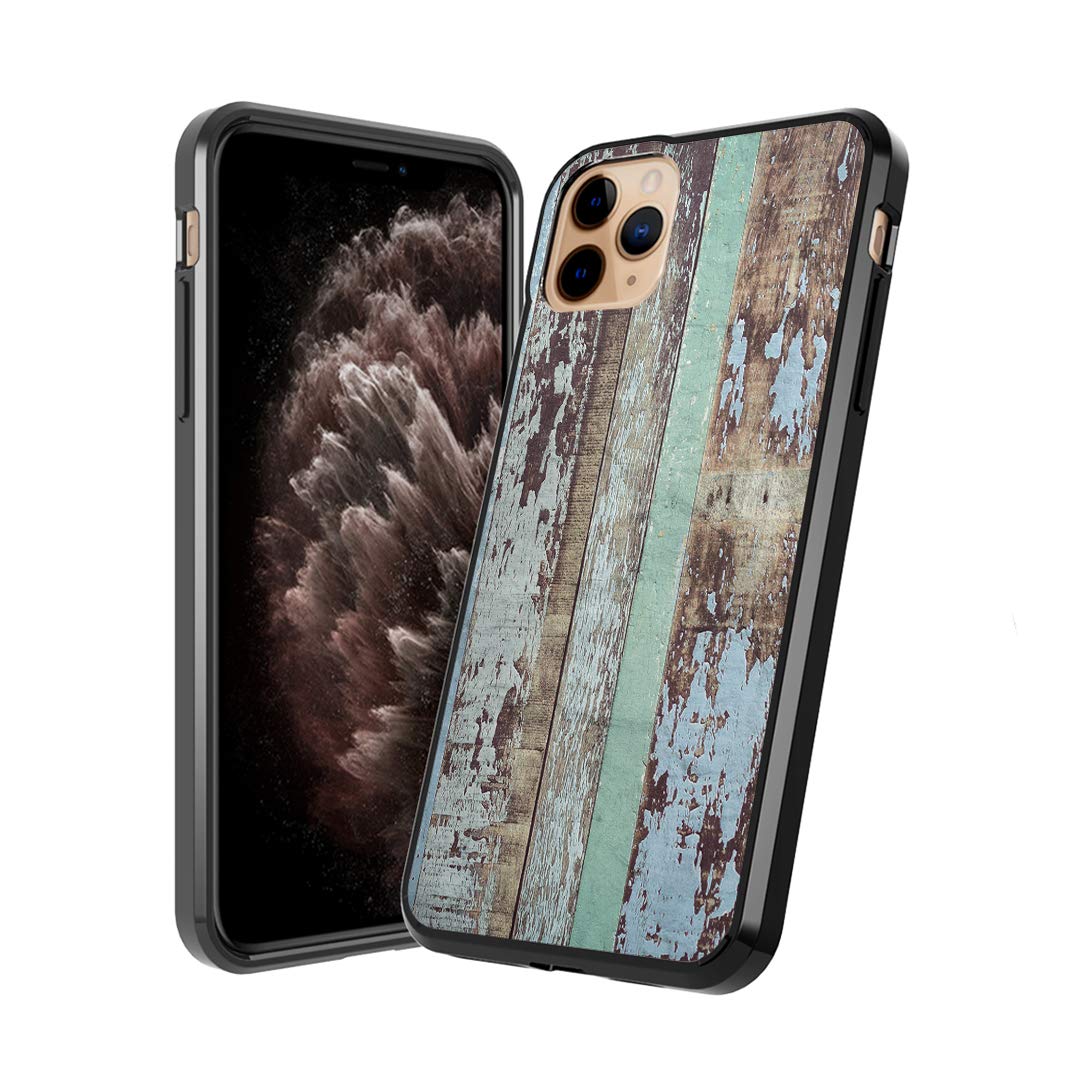 Moriko Vintage Wood Print iPhone 11 Pro Case - Slim Soft Grip Protective Cover with Anti-Scratch Cute Fusion Gel Design | Perfect for Everyday Use, Travel & Work (5.8 Inch Display)