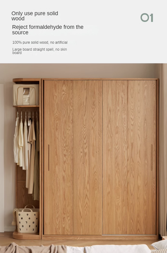 Solid Oak & Cherry Wood Corner Triangle Cabinet - Stylish Wardrobe Storage for Bedroom, Living Room, and Office Organization