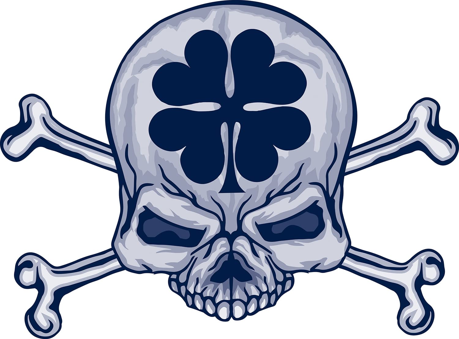 Long-Lasting 1-2 Weeks Shamrock Juice Temporary Tattoos - Semi-Permanent Irish Skull with Clover Vintage Design in Navy Blue - Realistic Fake Tattoos for Men & Women (4 Sheets) - Perfect for St. Patrick's Day, Halloween Costumes & Body Art