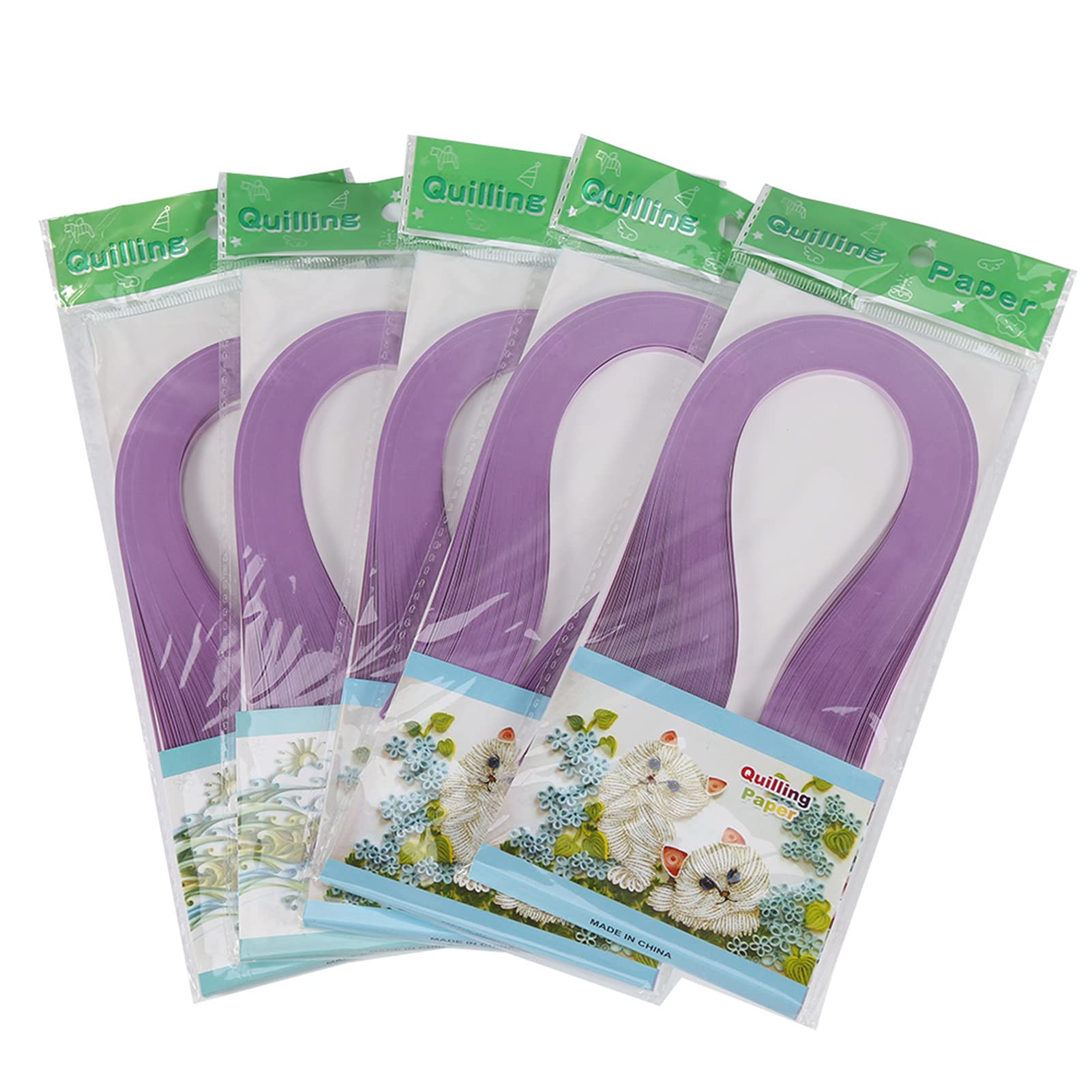 CHICIRIS Quilling Paper Strips Set - 600 Pack 3mm Width DIY Origami Craft Paper for Handmade Cards, Scrapbooking & Home Decor (Violet, Pure Color)