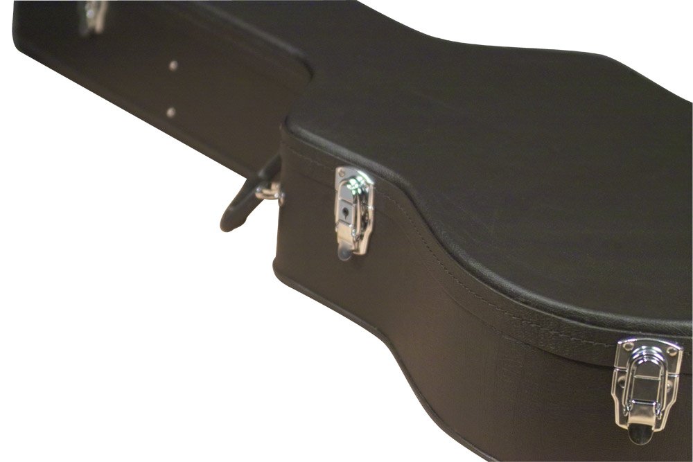 Carrion C-1501 Black Hardshell Dreadnought Acoustic Guitar Case - Durable Protection for Travel & Stage Performances