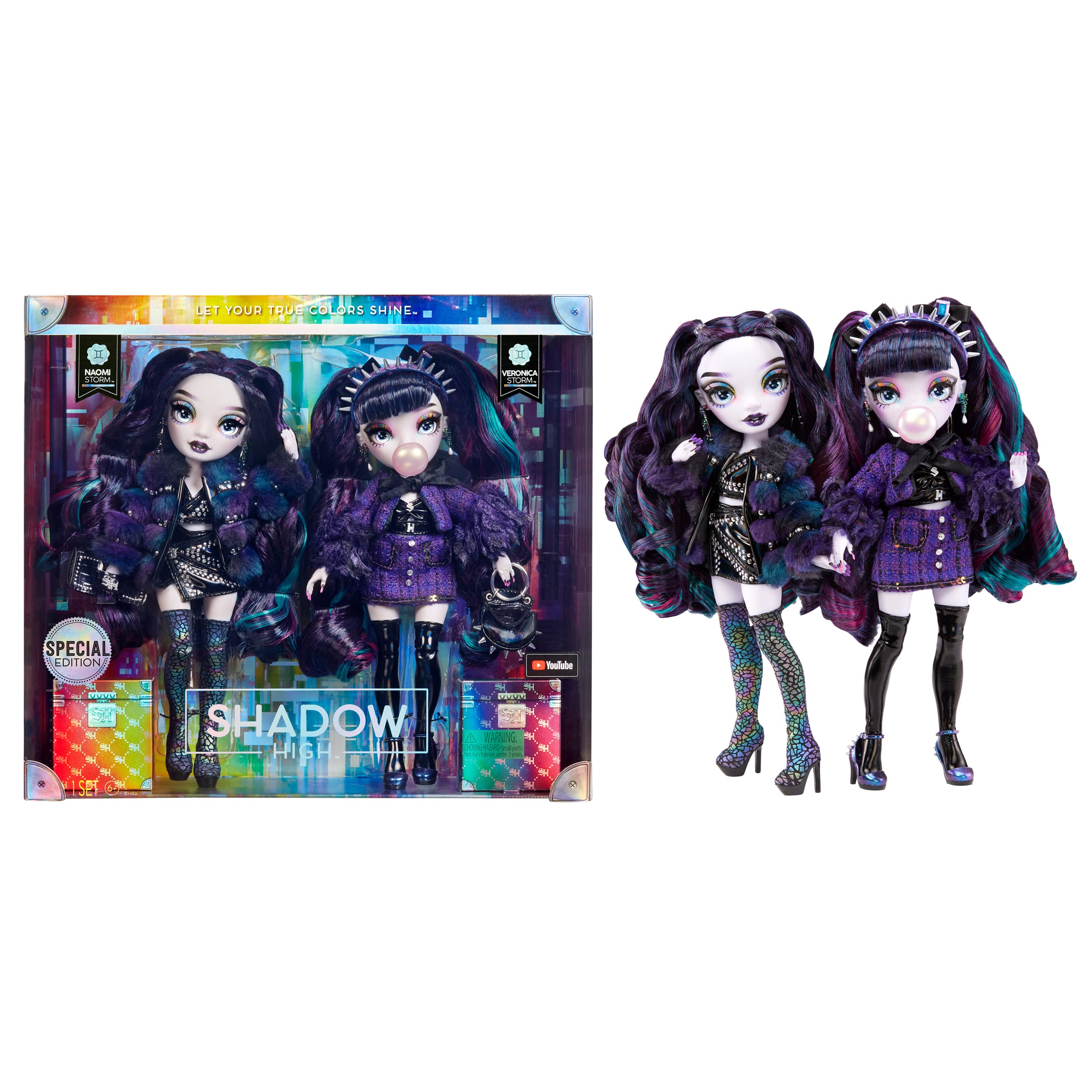 RAINBOW HIGH Top Secret Fashion Dolls 2-Pack - Exclusive Collectible Doll Set for Kids & Collectors | Perfect for Birthday Gifts & Playtime