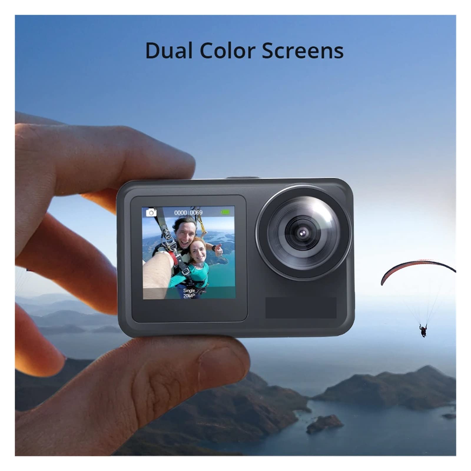 BODORME Brave 7 LE 4K30FPS Action Camera - 20MP Waterproof Sports Camera with Touch Screen, EIS 2.0 Stabilization & Remote Control - Perfect for Vlogging, Underwater Adventures, and Extreme Sports Recording